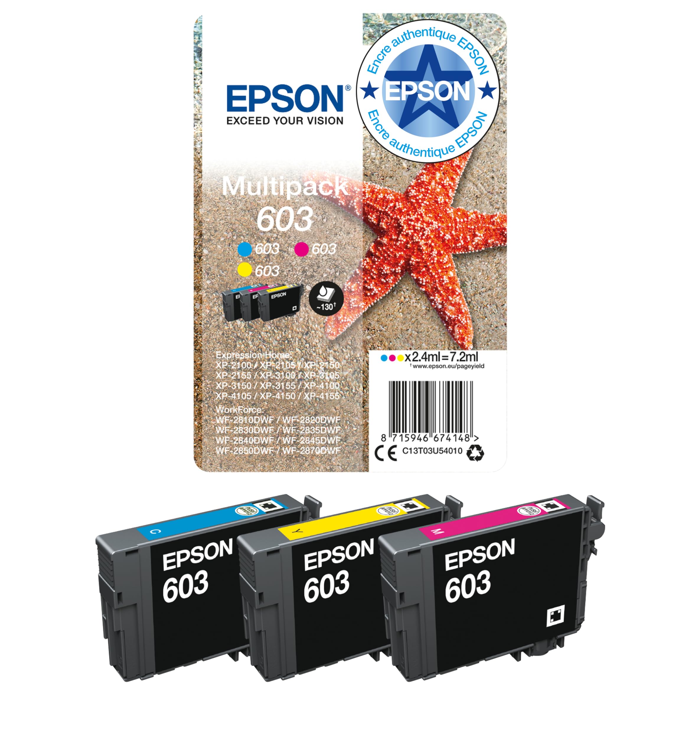 EPSON 1LB Multipack 3-colours 603 Ink