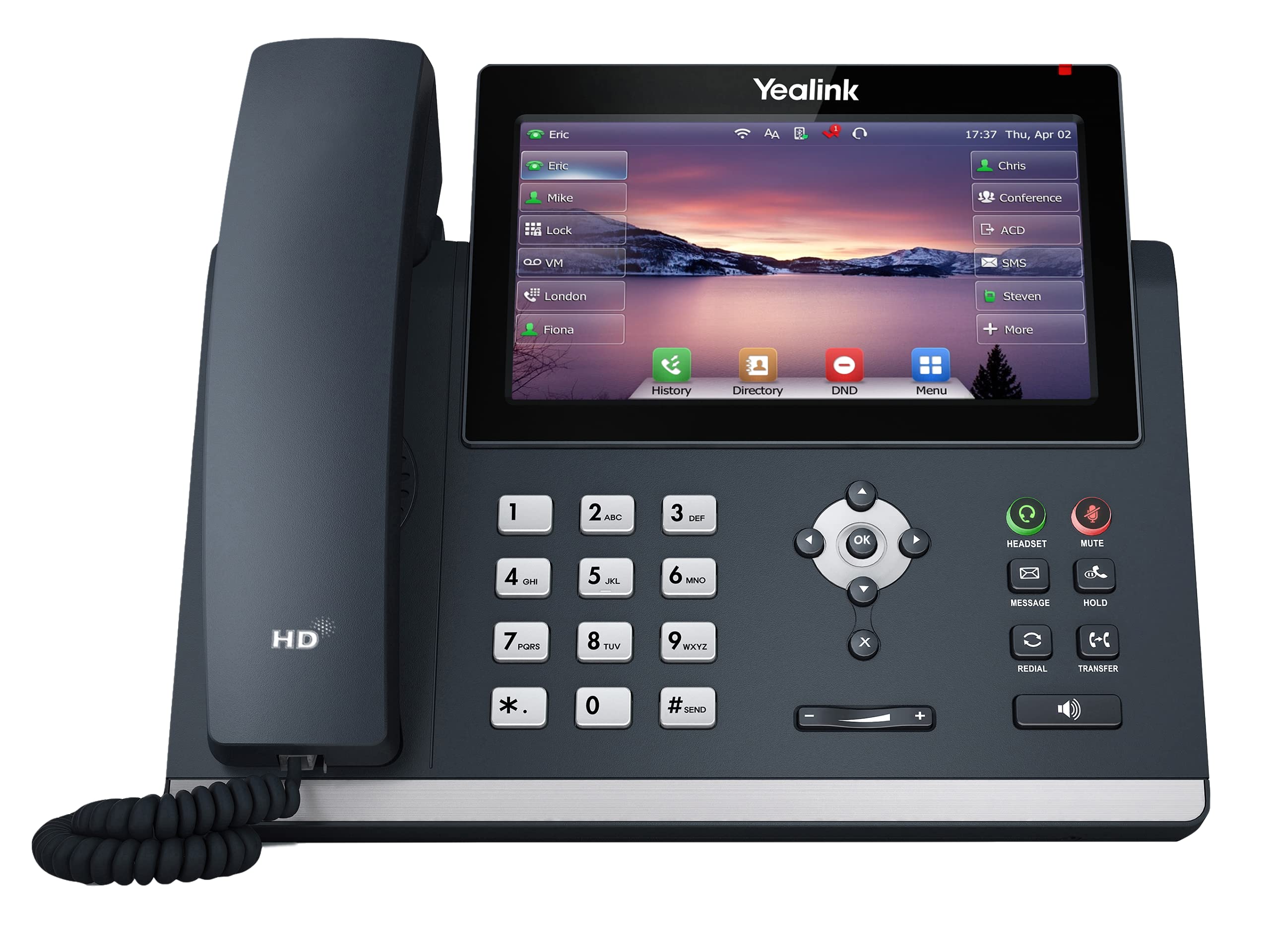 Yealink SIP-T48U téléphone fixe Gris LED Wifi