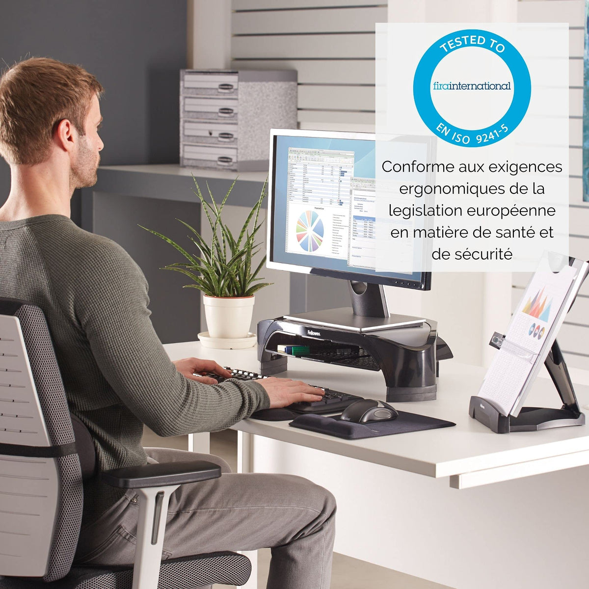 FELLOWES Support Moniteur Plus Smart Suites