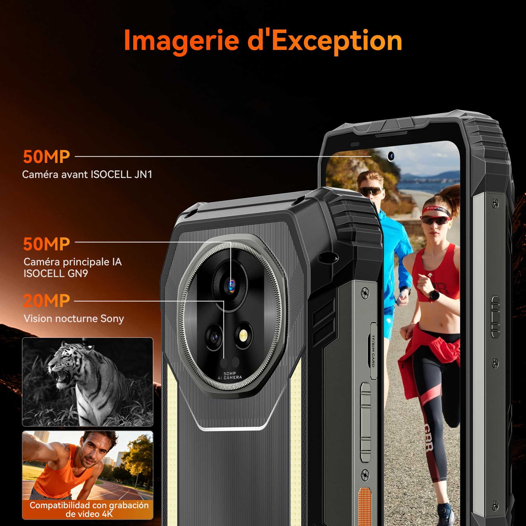 Blackview XPLORE 2 (5G - Écran 6.73'' - 1 To, 16 Go RAM - 20 000 mAh) Noir