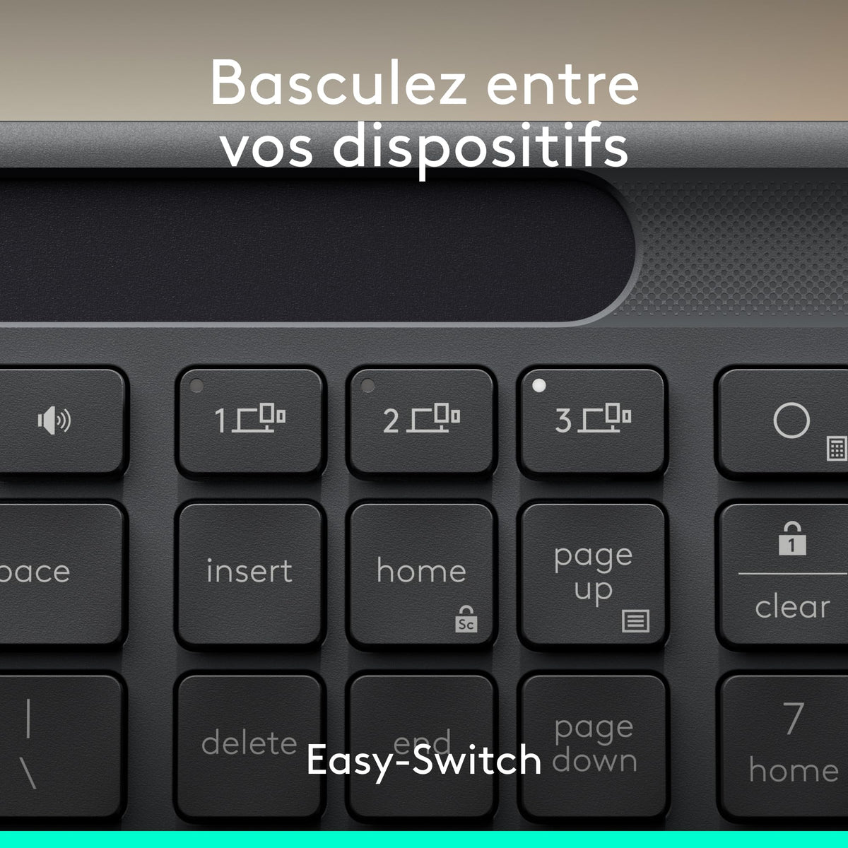 LOGITECH Slim Solar+ for Business - Graphite - (FR)