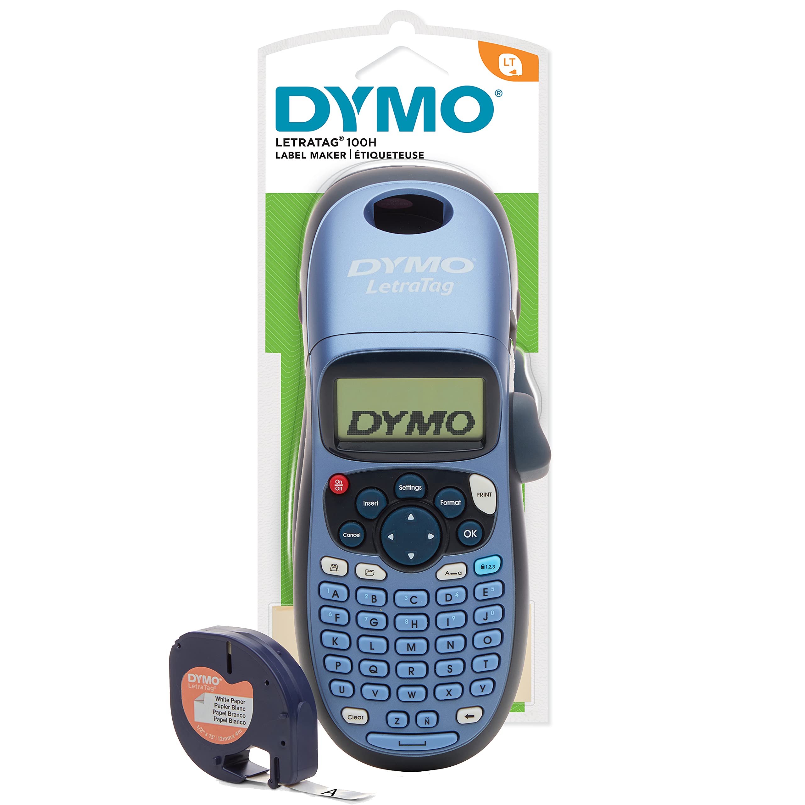 DYMO Etiqueteuse LetraTag LT-100H bleue