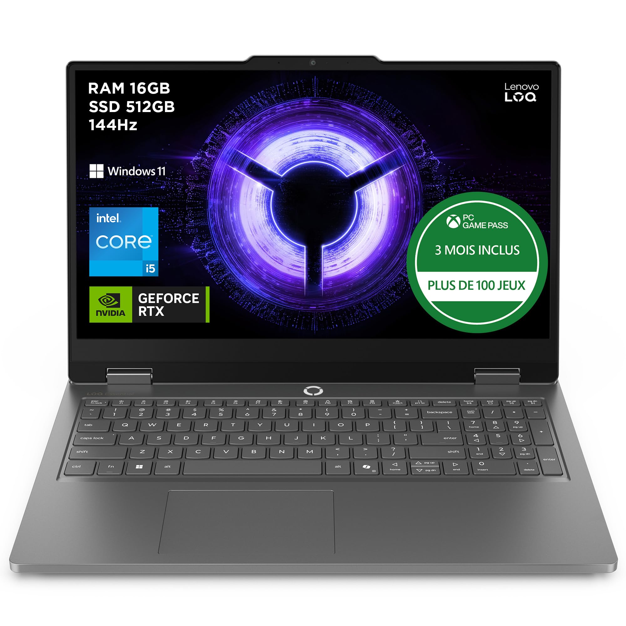 Lenovo LOQ Essential 15IRX11 INTEL i5-13450HX 16GB DDR5 512GB NVIDIA RTX5050 8GB