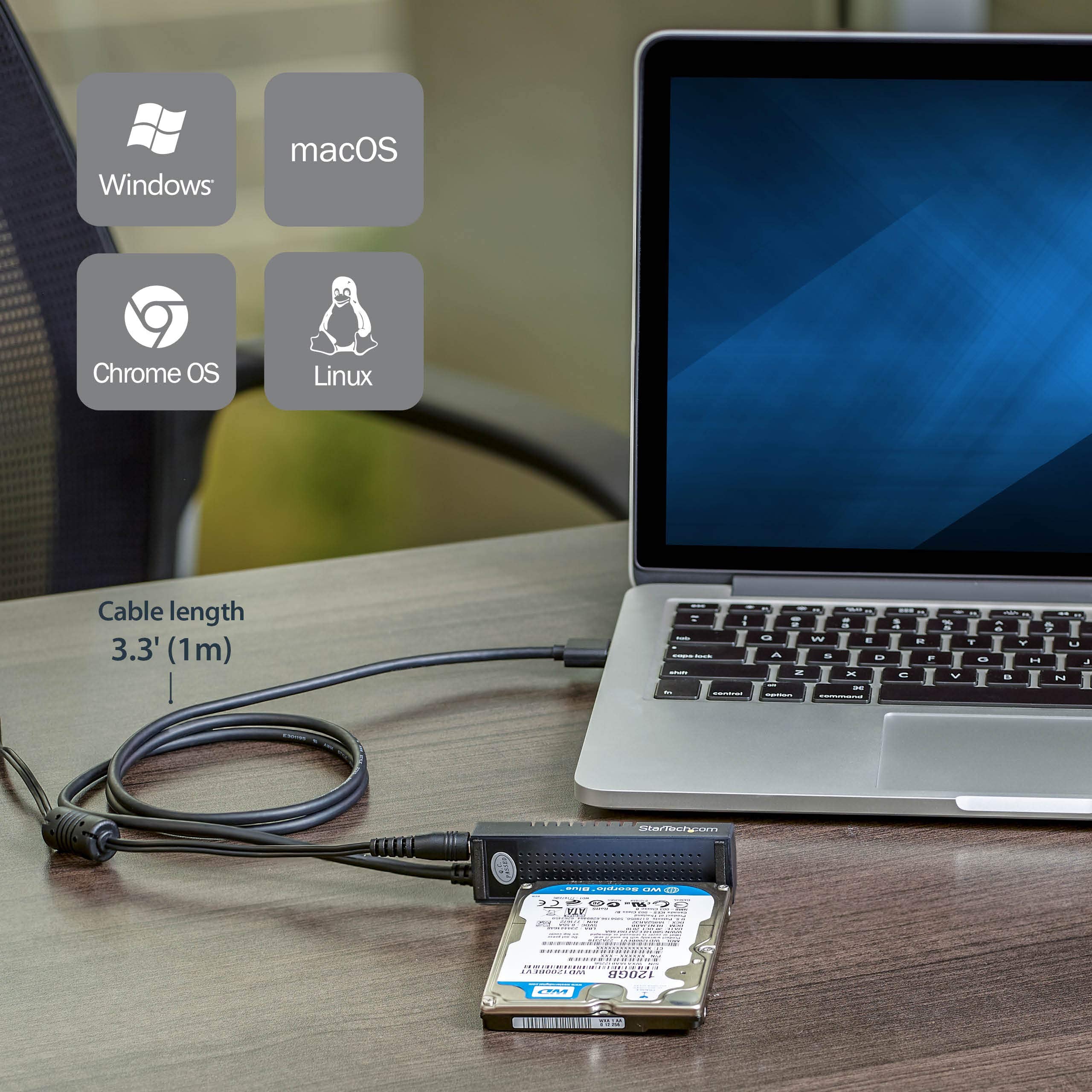 USB 3.1 Adapter Cable for 2.5" 3.5" SATA