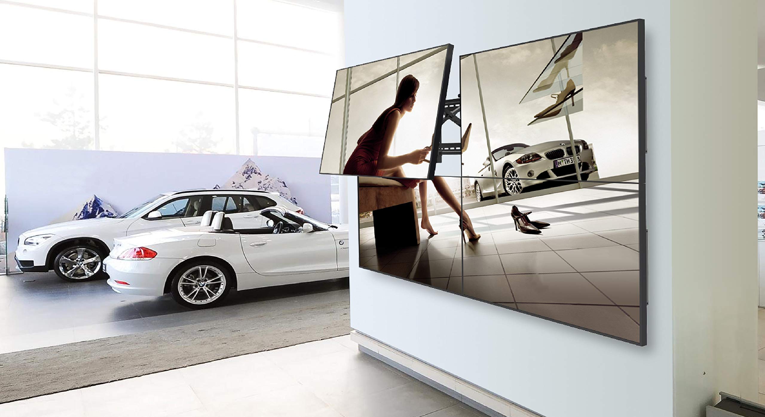 NEOMOUNTS LED-VW2000BLACK Support mural pour mur dimages 32-75p - Pop-out - max 70 kg