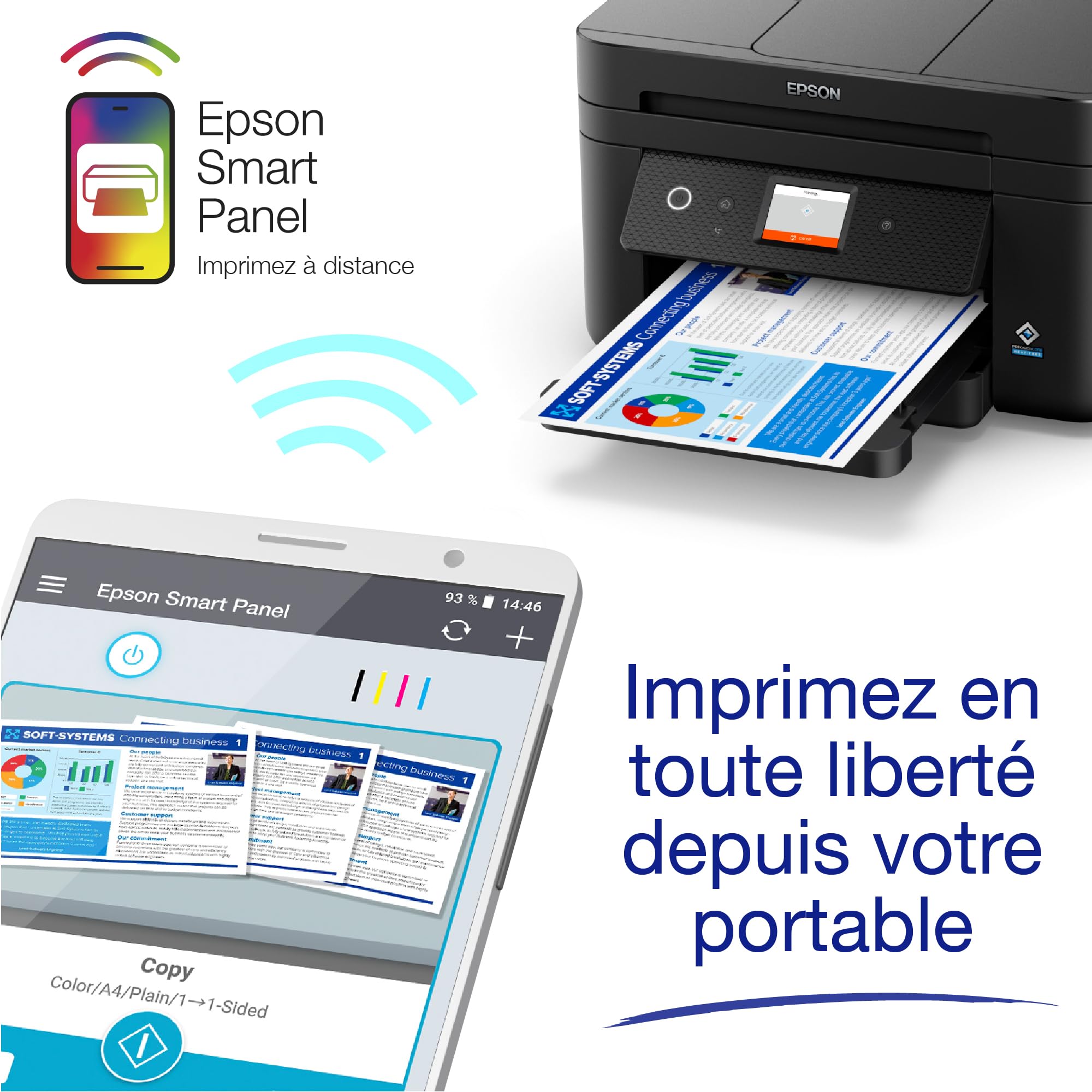 EPSON WorkForce WF-2960DWF MFP colour ink-jet A4 210x297mm A4 14ppm print 150 sheets USB 2.0 LAN Wi-Fi