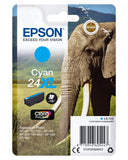 EPSON 1LB 24XL ink cartridge cyan high capacity 8.7ml 740 pages 1-pack RF-AM blister w/s