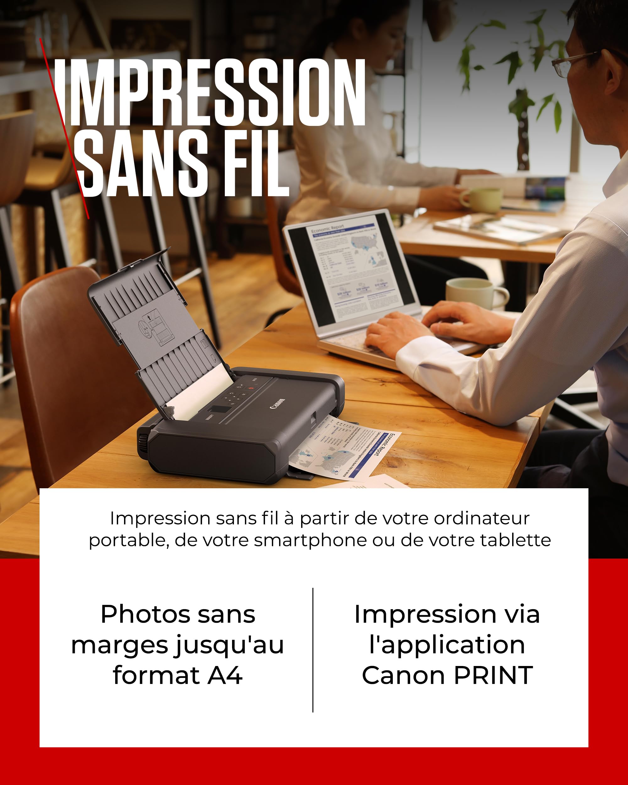 CANON MAXIFY BX110 Printer colour inkjet A4 4800x1200dpi 9ipm mono 5.5 min/page colour 50sheets USB-C Wi-Fi