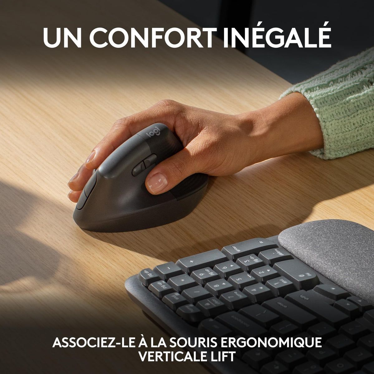 Wave Keys Wireless Ergo KBD GRAPHITE FR