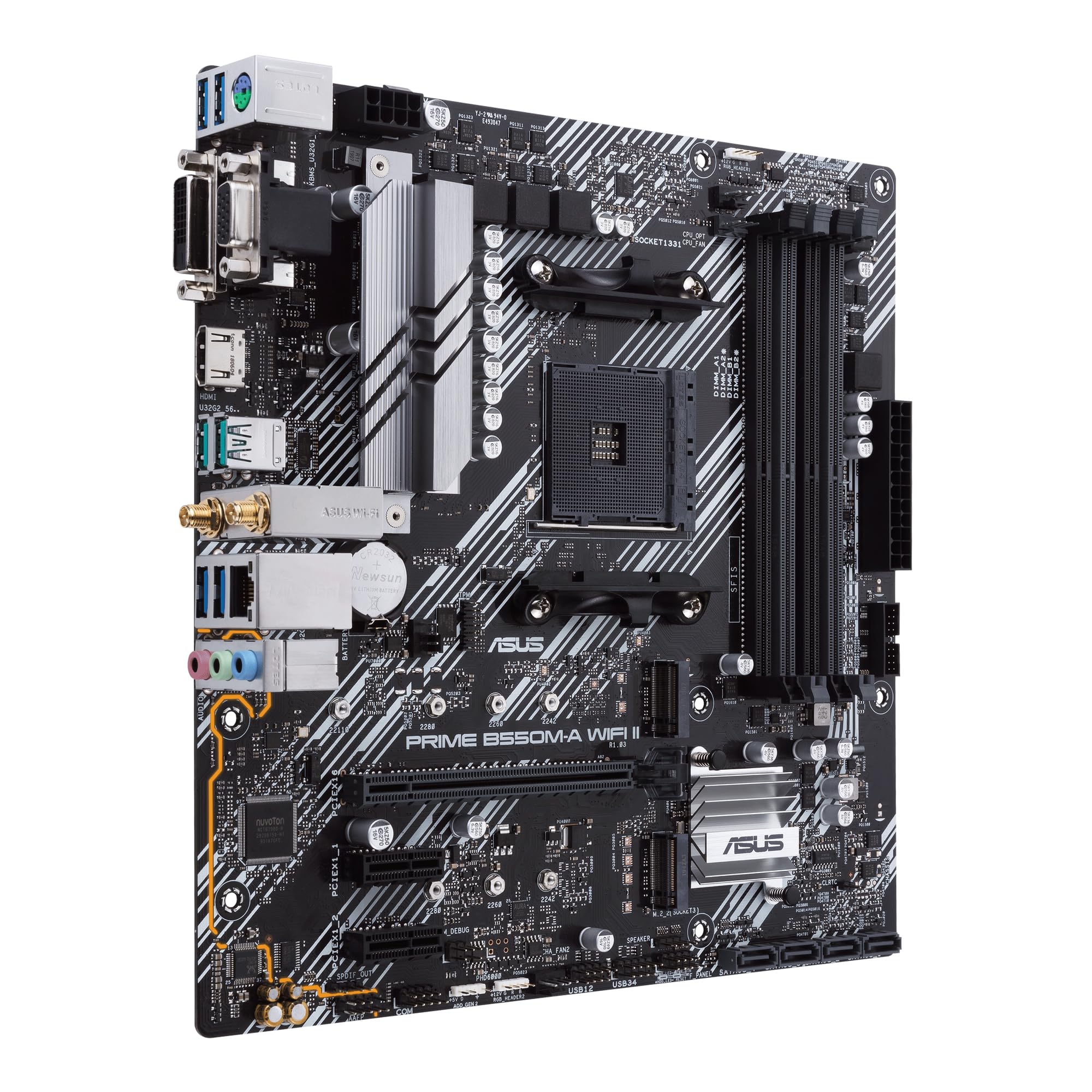 ASUS PRIME B550M-A WIFI II AM4 mATX MB 4xDDR4 2xM.2 4XSATA