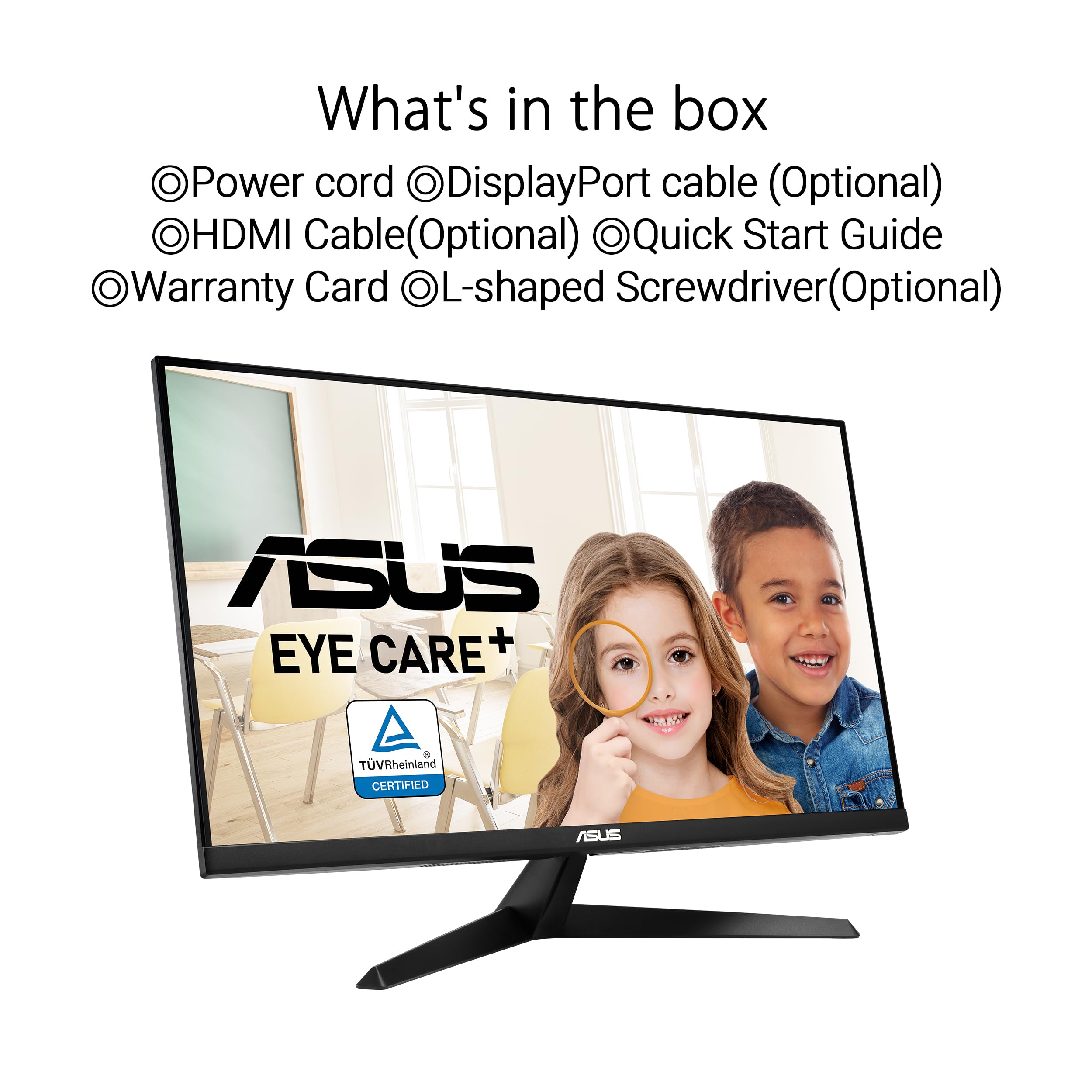 ASUS VY27UQ Eye Care Monitor 27p IPS WLED UHD 16:9 60Hz 350cd/m2 5ms 2xHDMI DP 2x2W Black