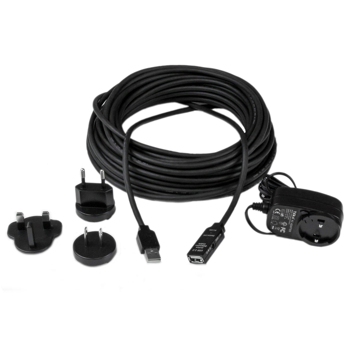 10m USB 2.0 Active Extension Cable - M/F