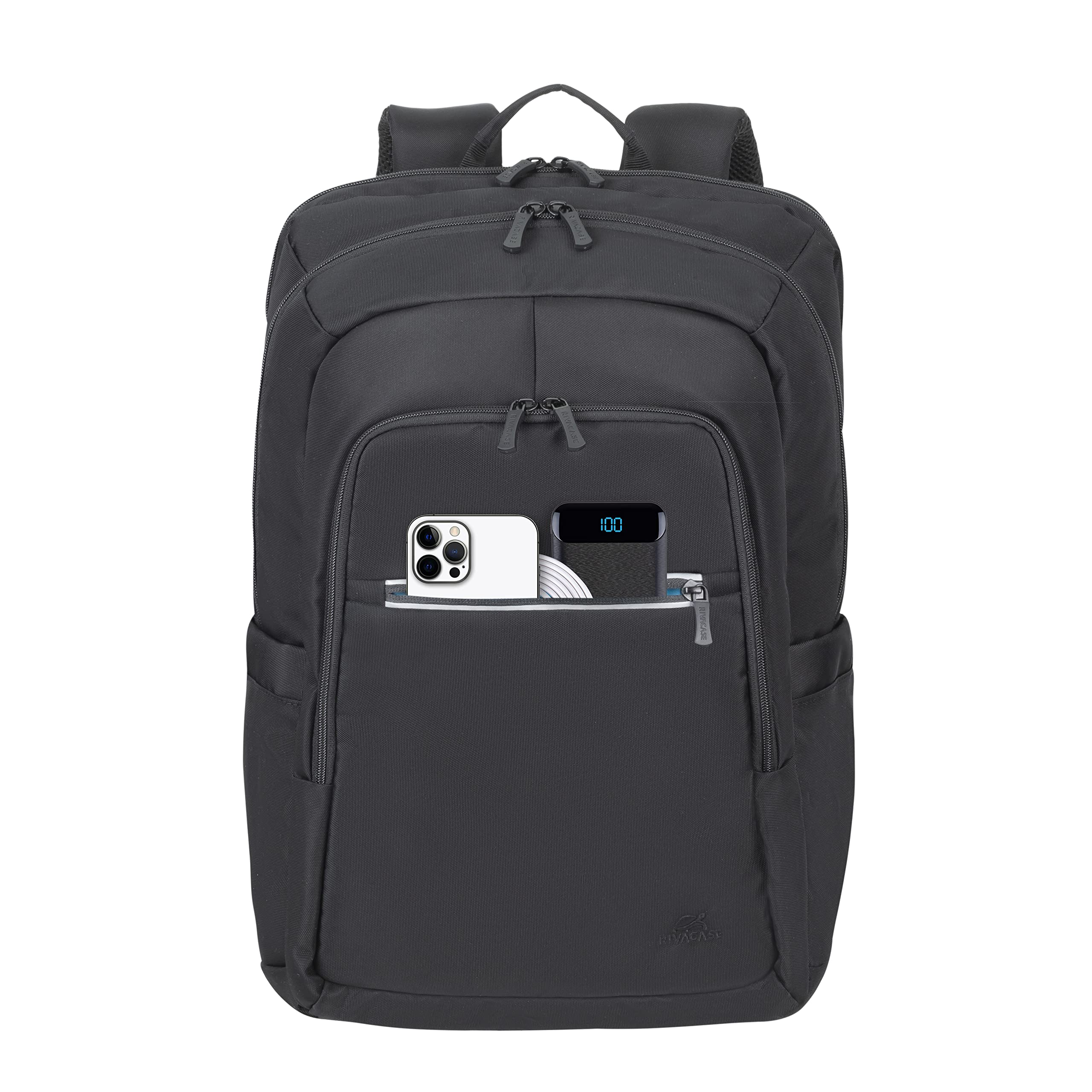Sac à dos 17,3" Bande réfléchissante Polyester ECO noir dépe