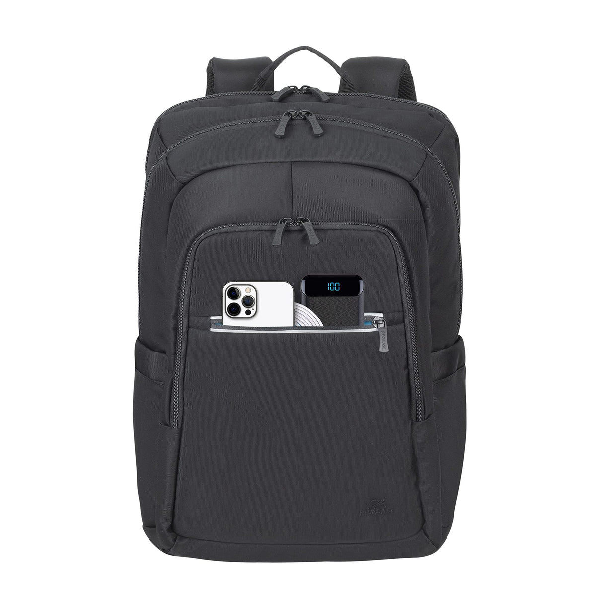 Sac à dos 17,3" Bande réfléchissante Polyester ECO noir dépe