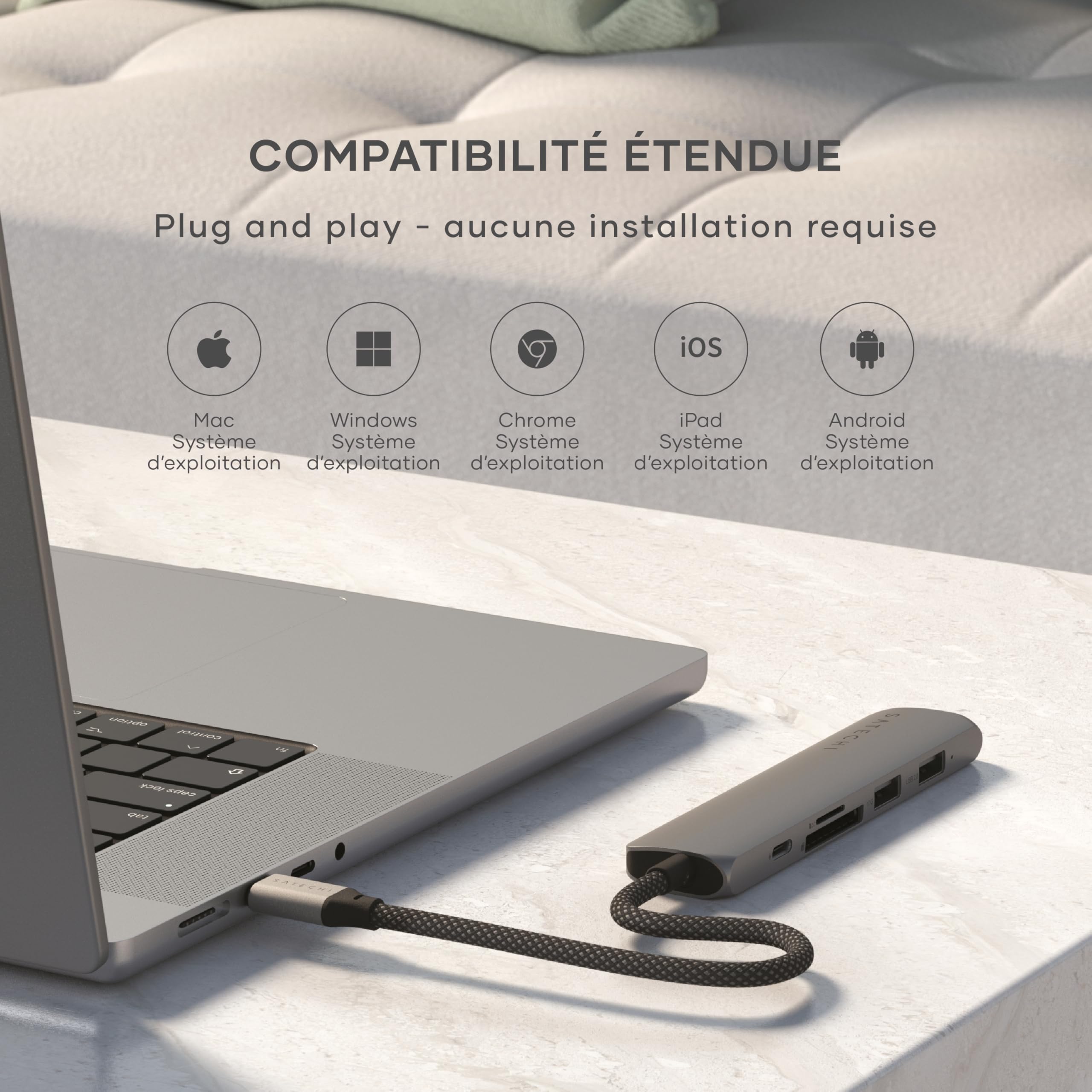 6-IN-1 USB-C MULTIPORT ADAPTER SP GRY