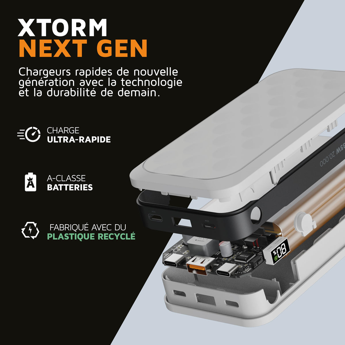 XTORM Batterie externe Fuel 35W 20000 mAh blanche