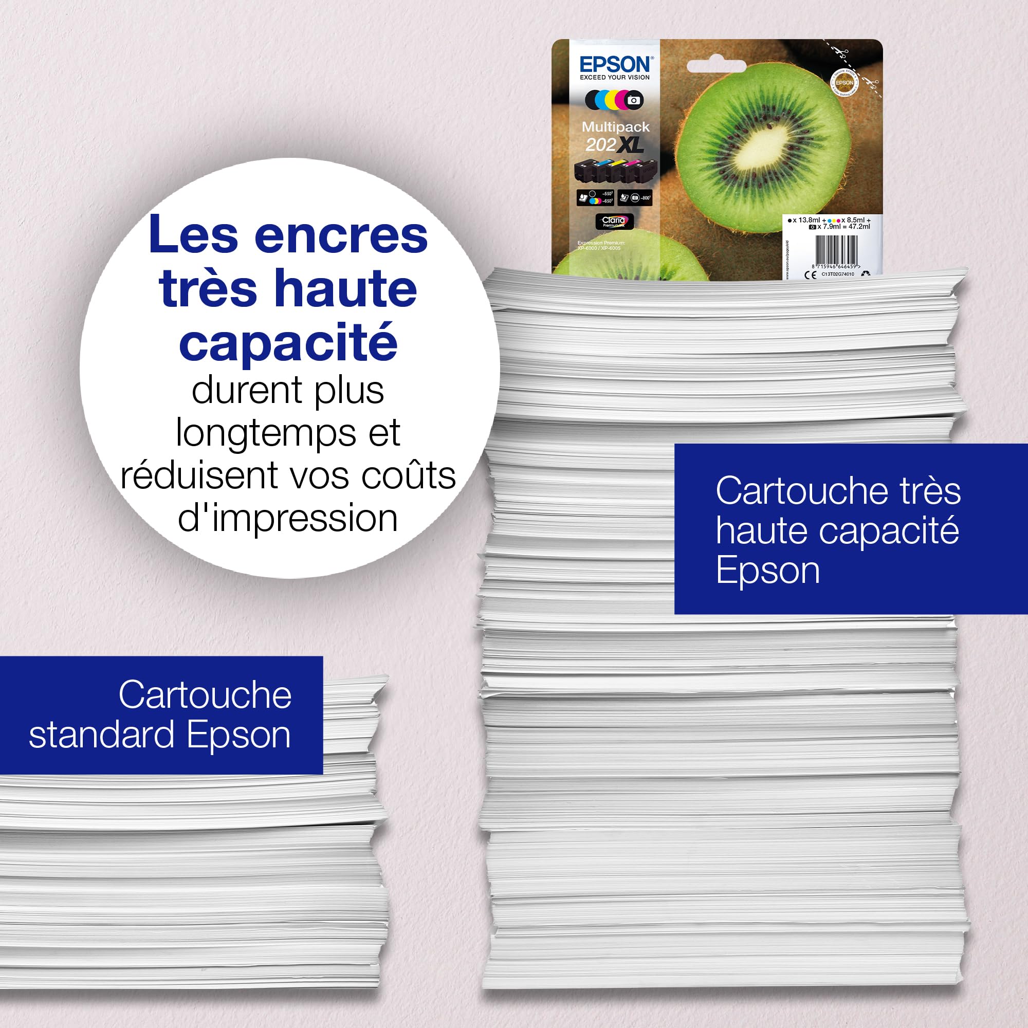 EPSON 1LB Multipack 5-farbig 202 Kiwi Clara Premium Ink