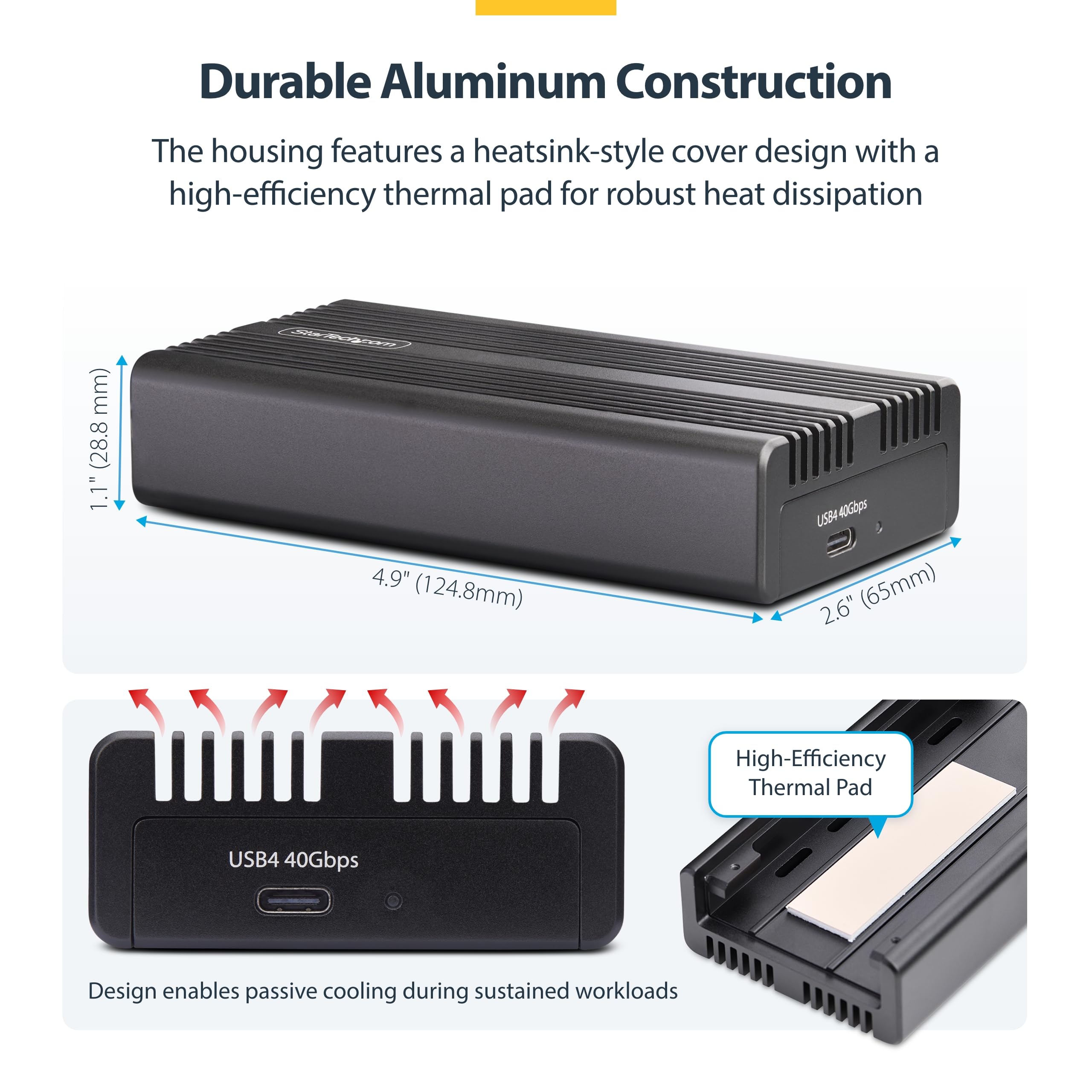 USB4 M.2 NVMe Enclosure SSD Enclosure