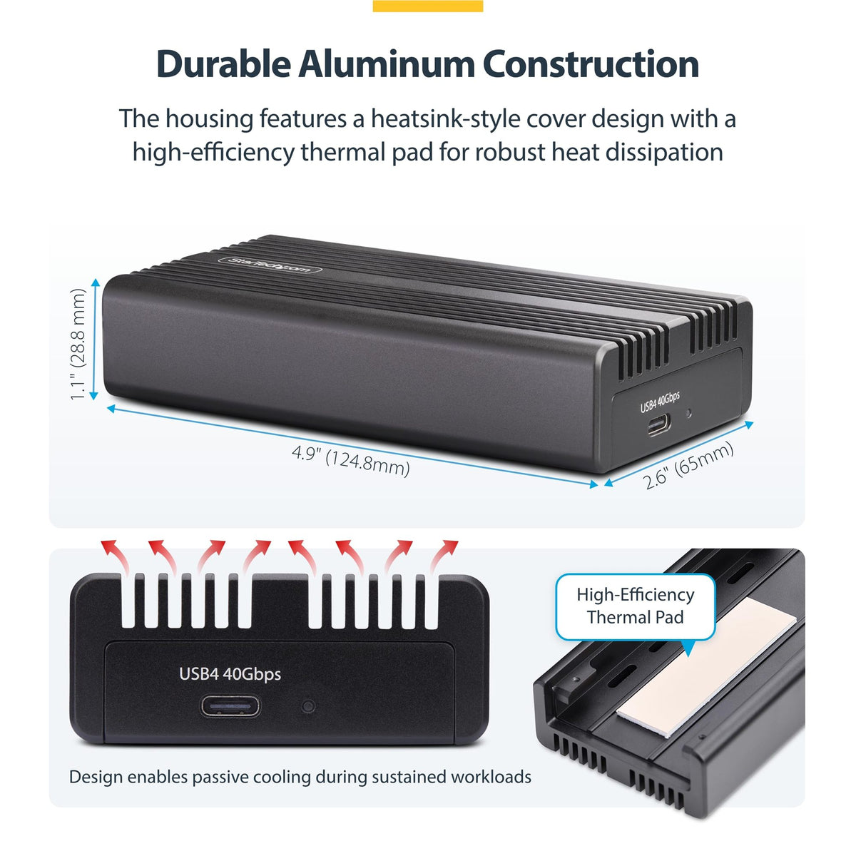 USB4 M.2 NVMe Enclosure SSD Enclosure