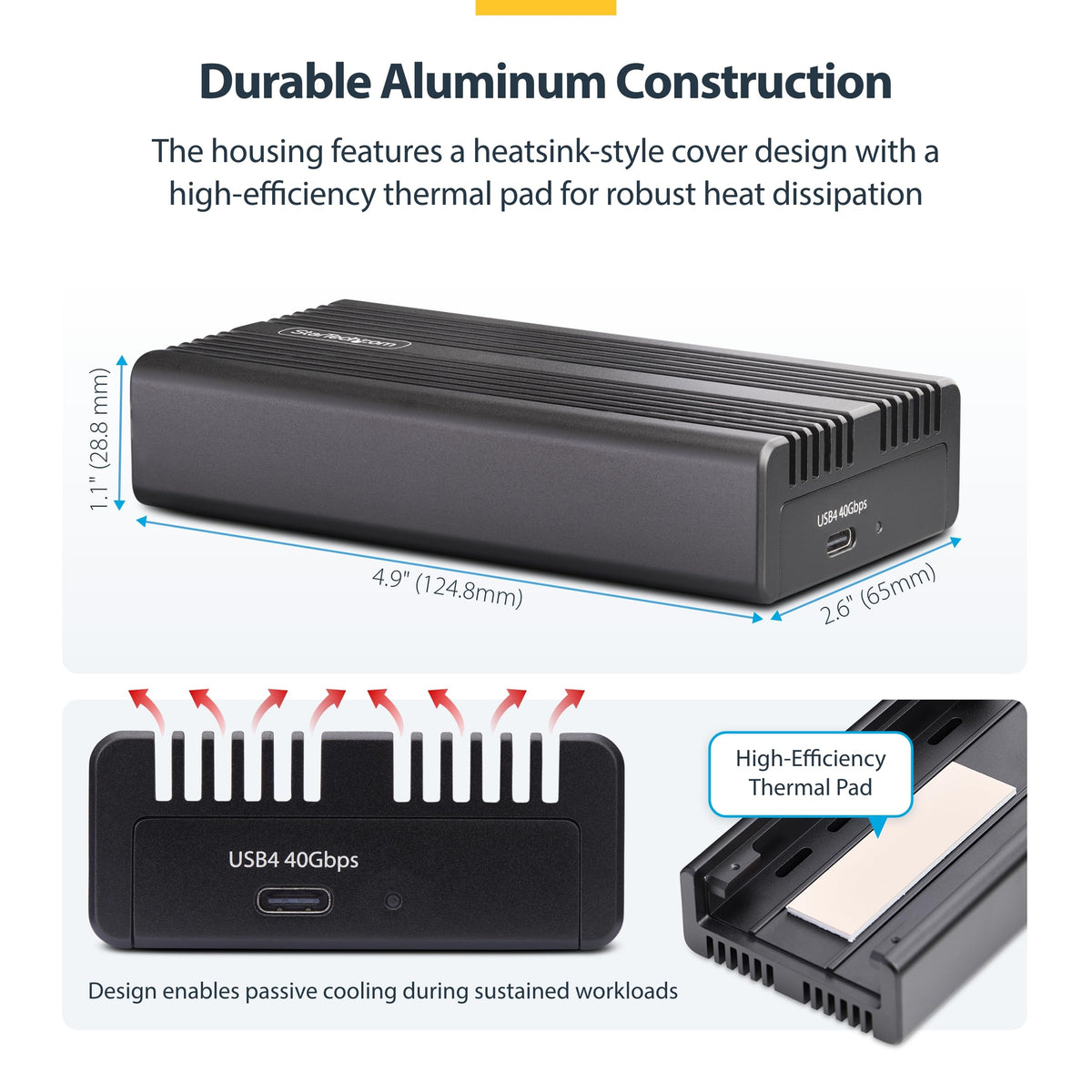 USB4 M.2 NVMe Enclosure SSD Enclosure