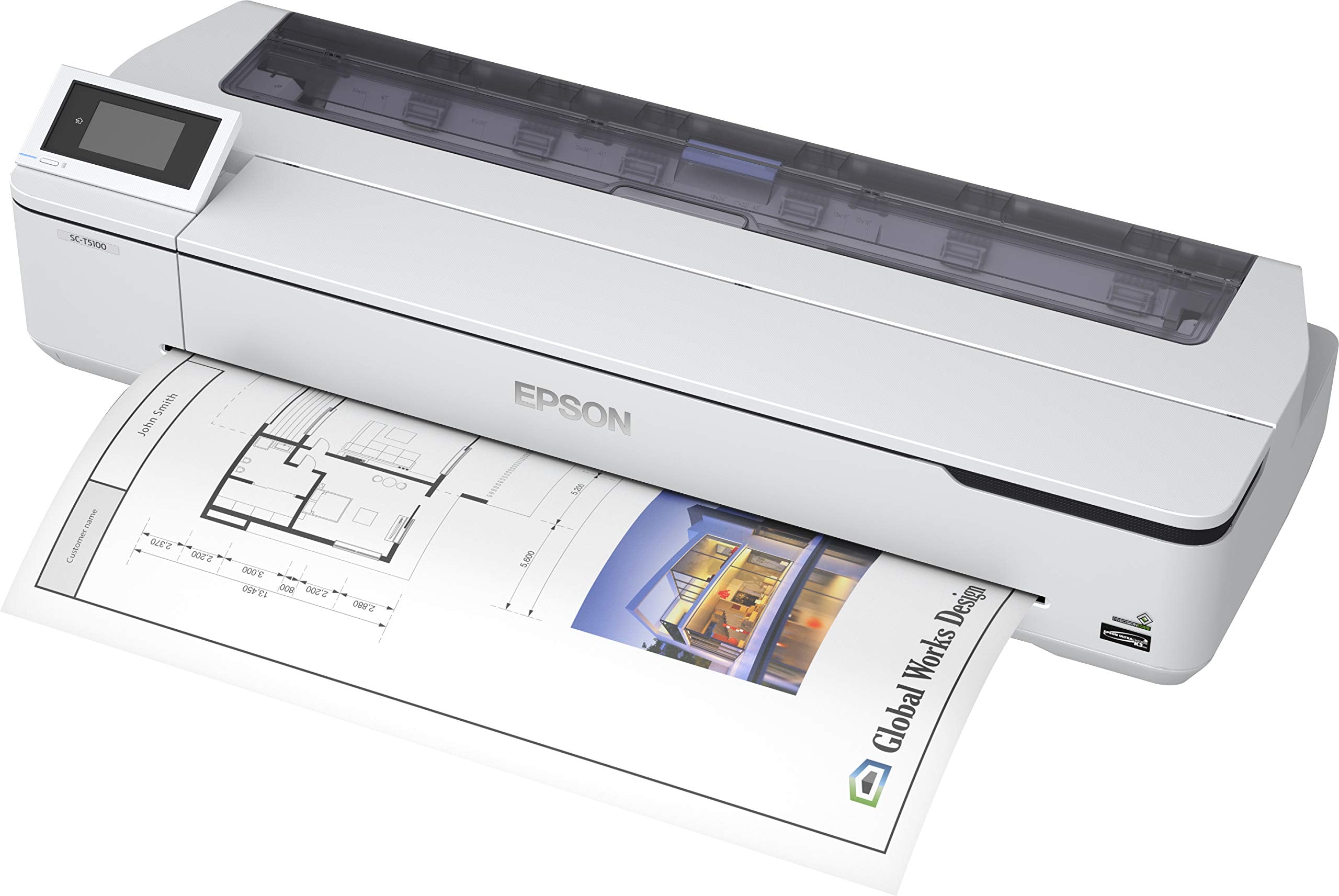 EPSON SureColor SC-T5100N 36inch large-format printer colour ink-jet Roll 91.4cm 2400x1200dpi Gigabit LAN Wi-Fi USB 3.0 Cutter