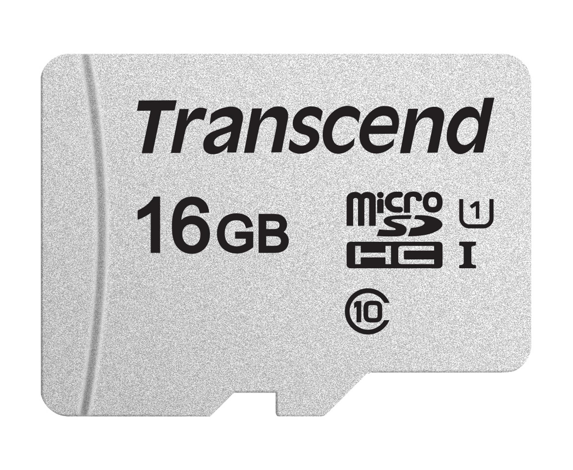 TRANSCEND 16Go UHS-I U1 microSD avec adaptateur SD pour smartphone / tablette