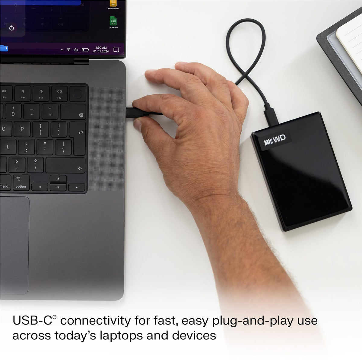 MY PASSPORT USB-C 1TB ONYX BLACK