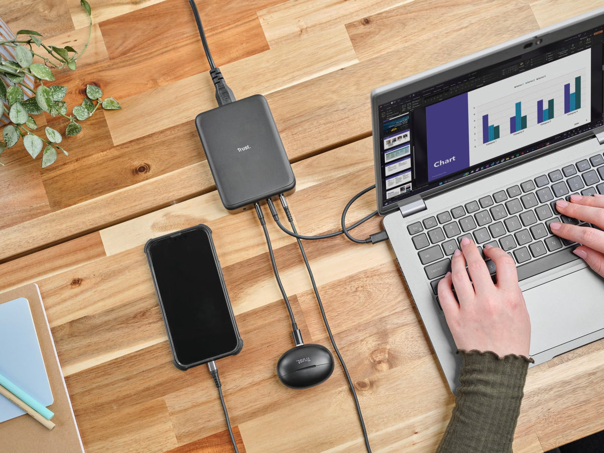 TRUST Chargeur de bureau universel MAXO 240 watts 4 ports USB-C