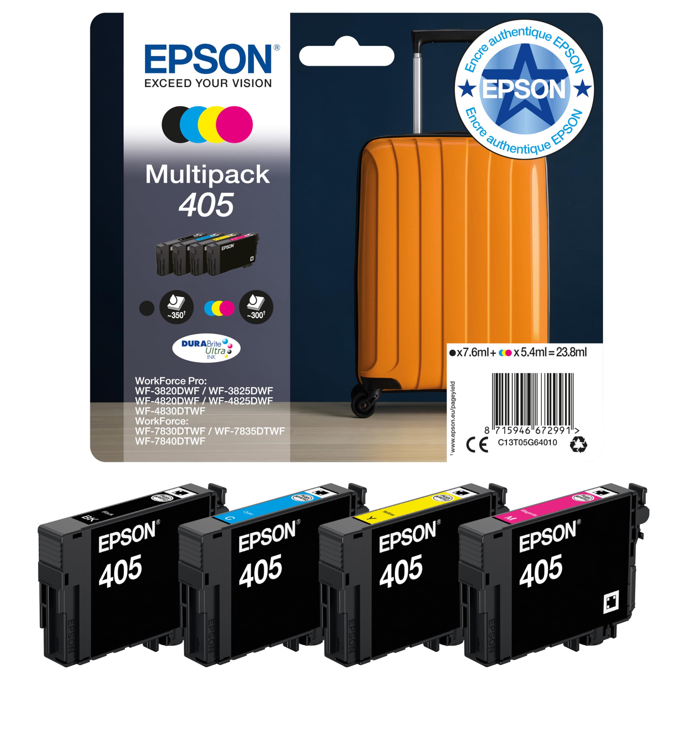 EPSON 2LB Multipack 4-colours 405 DURABrite Ultra Ink
