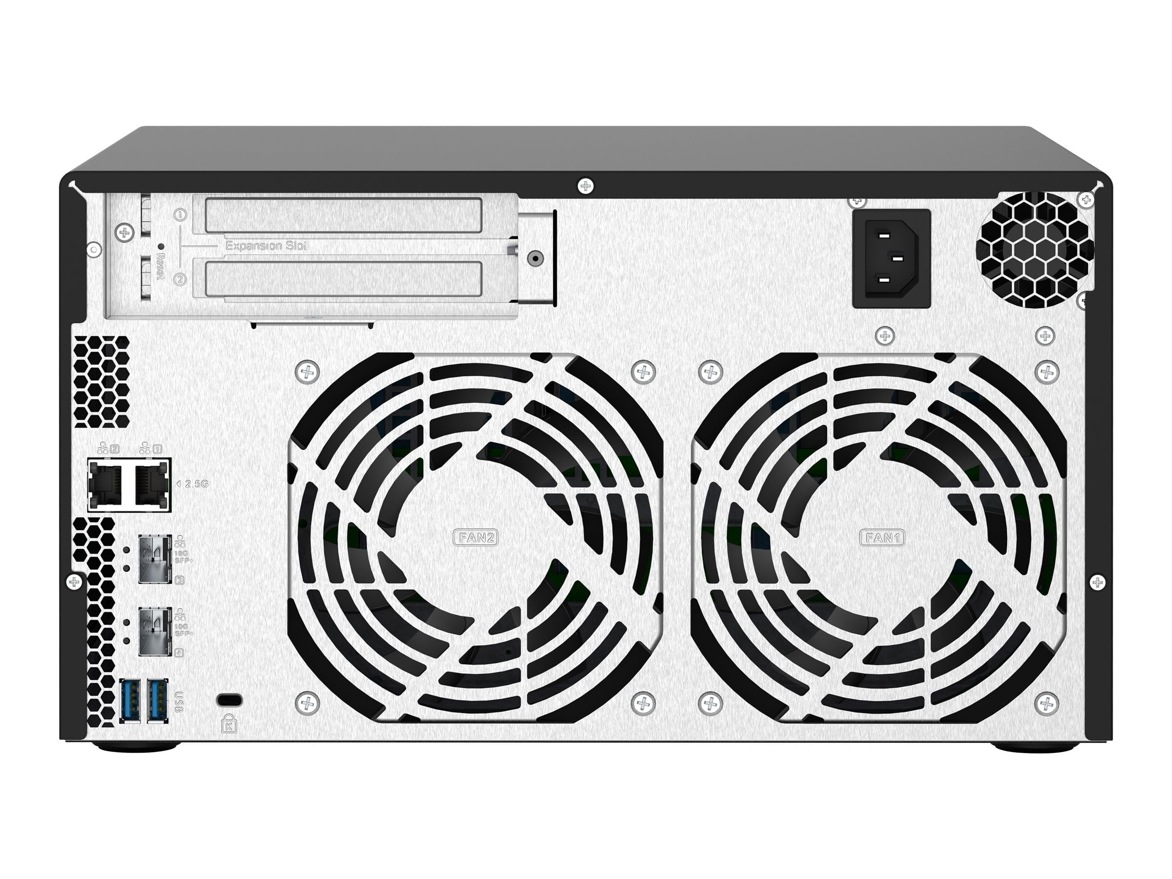 Desktop 8Bay NAS 4GB RAM 2x2.5Gbe Black