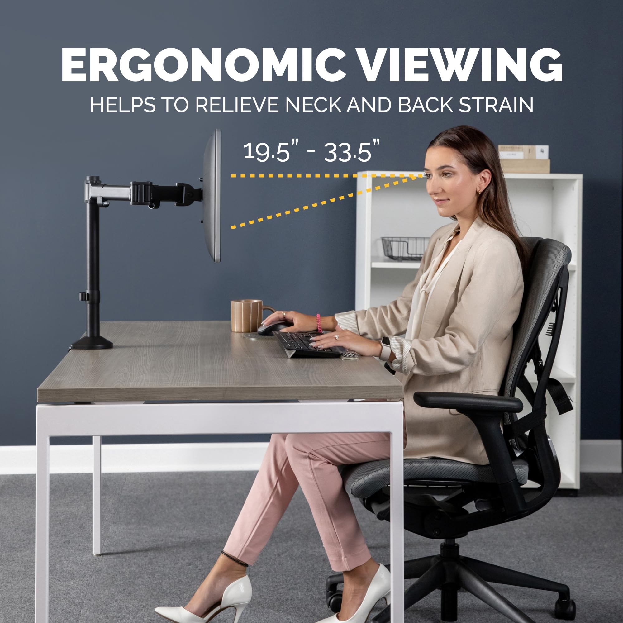 FELLOWES Reflex Bras pour moniteur simple série