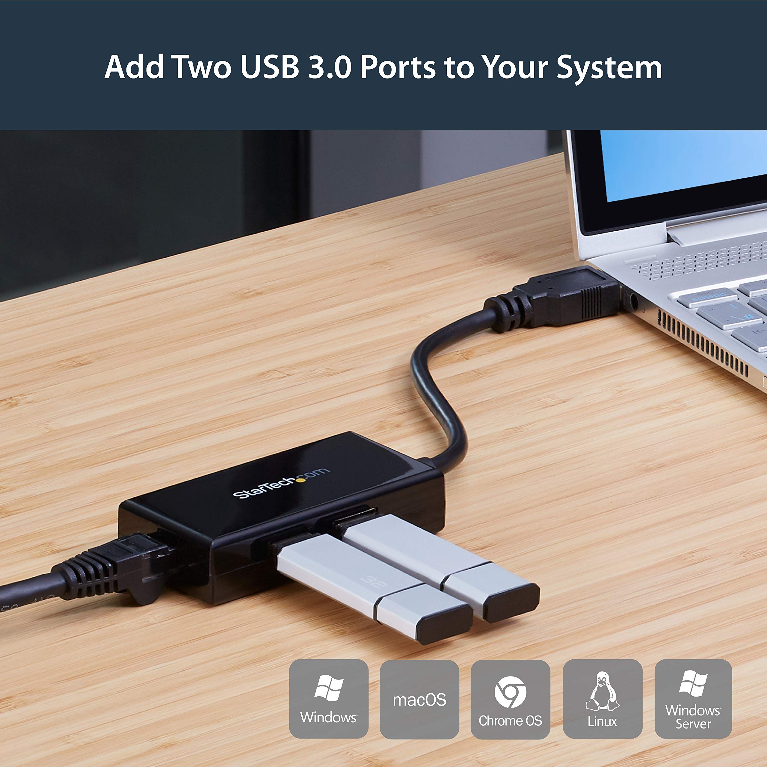 USB 3 to Gigabit Network Adapter+Hub