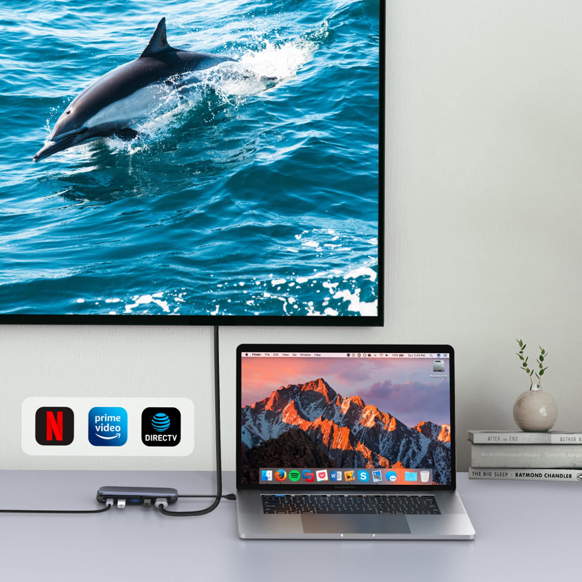 Boîtier SSD M.2  NVMe Docking HDMI + 2xUSB-A + PD100W