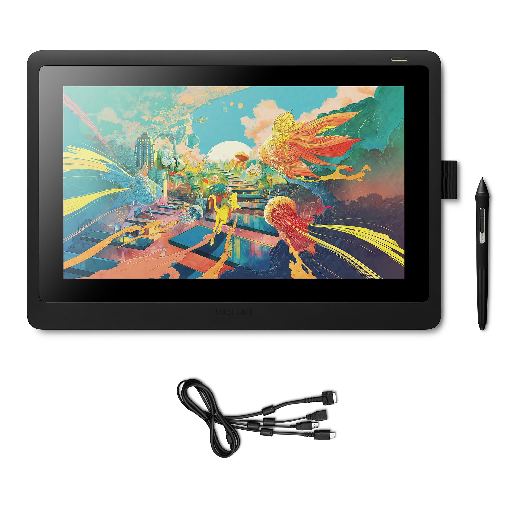 WACOM Écran interactif Cintiq 16 - Écran LCD 15.6" + Stylet - HDMI, USB - Noir