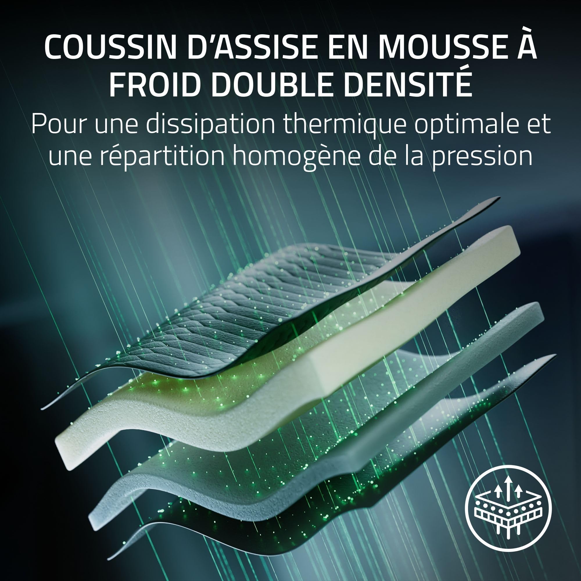 RAZER Iskur V2 NewGen Green - Fauteuil Gaming