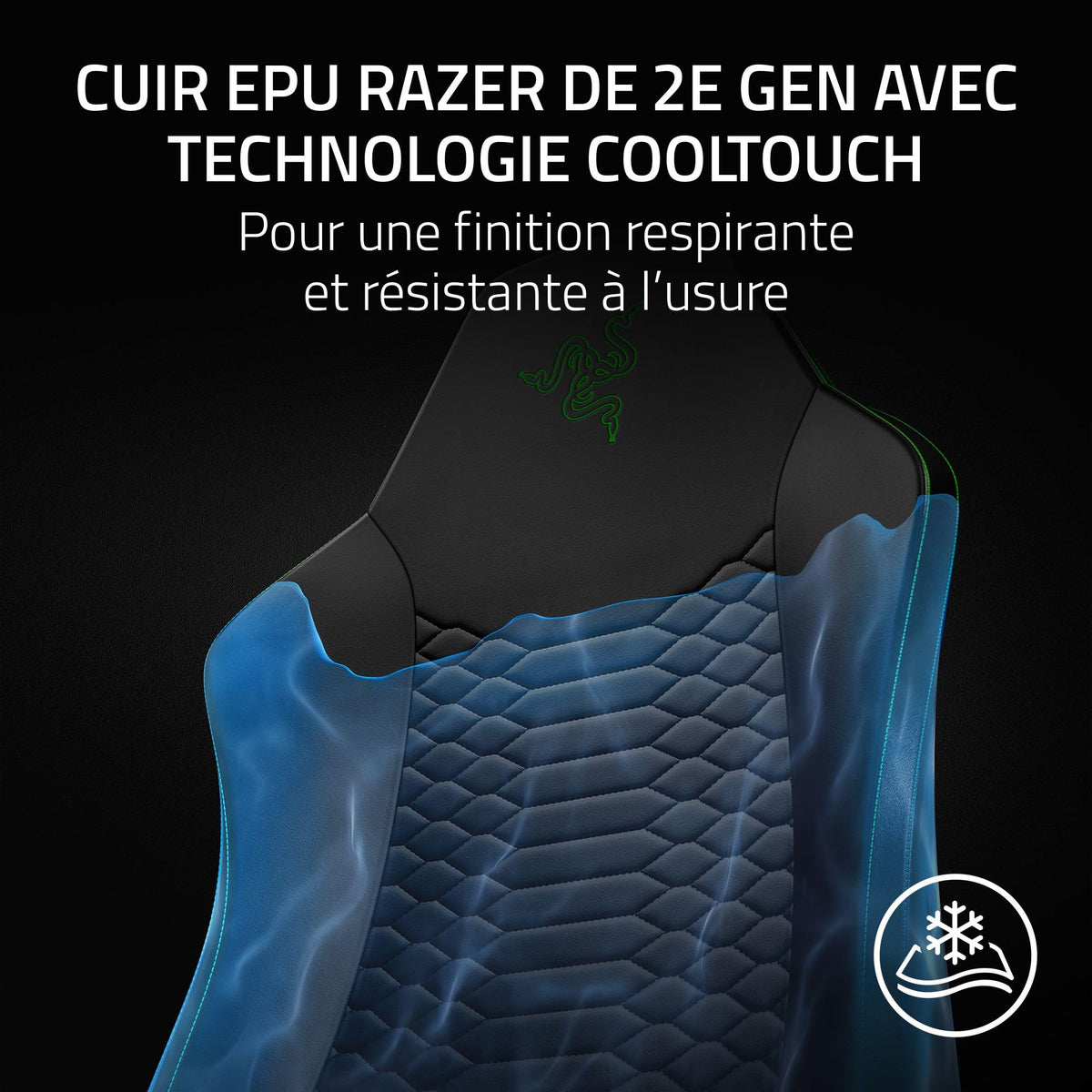 RAZER Iskur V2 X NewGen Black/Green - Fauteuil Gaming