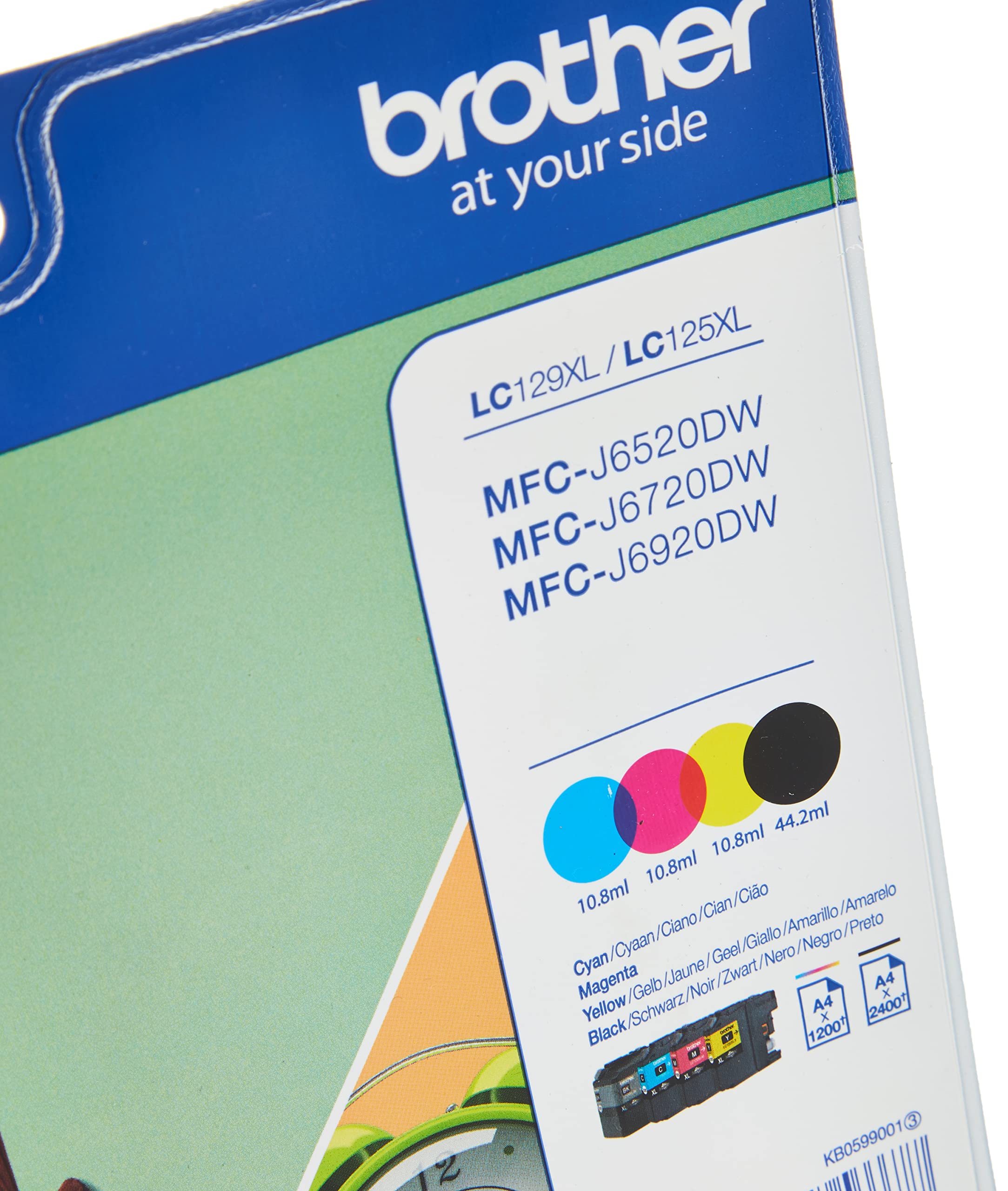 Cartridge BK/C/Y/M 2400p MFC-J6520DW