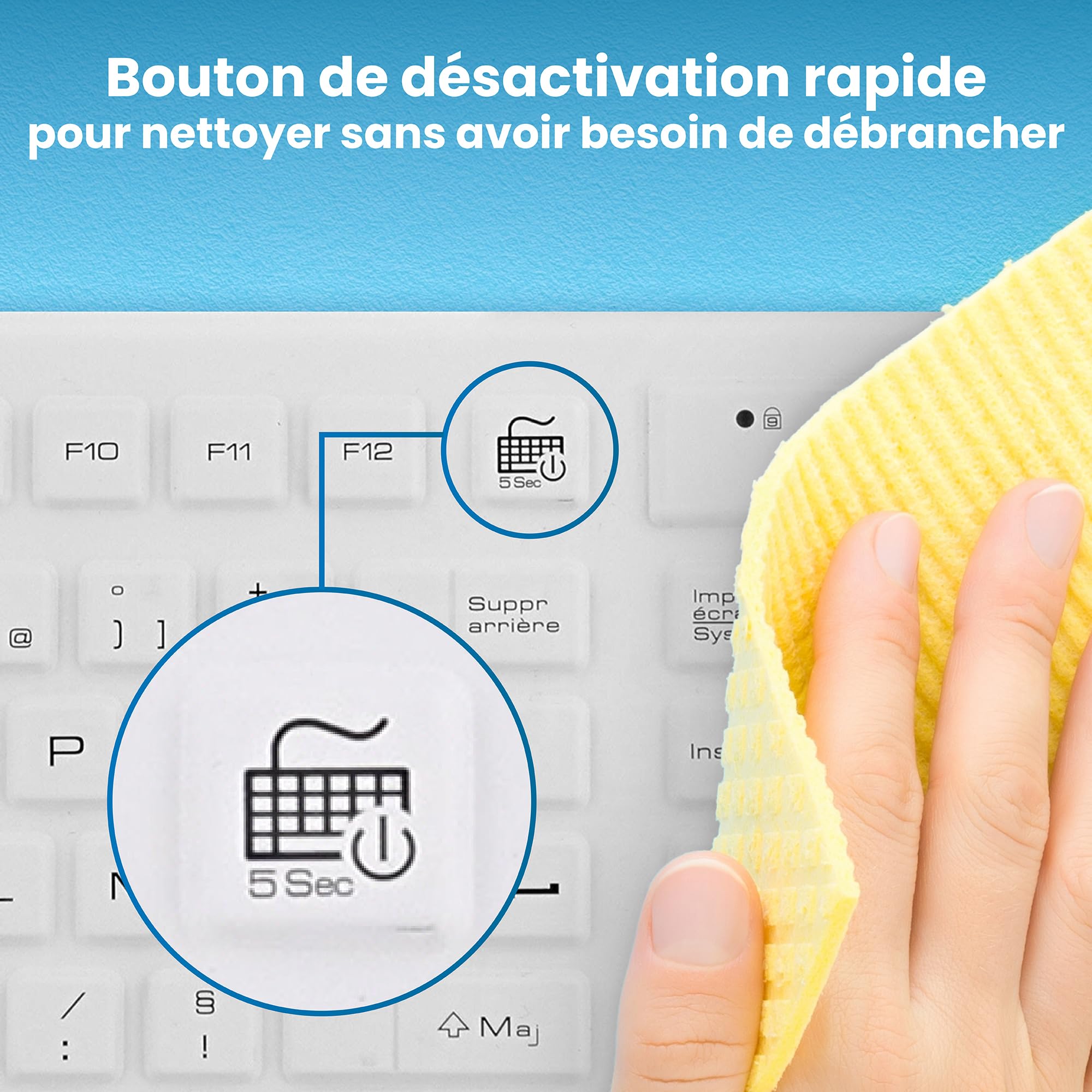 TNB Clavier filaire médical IP68