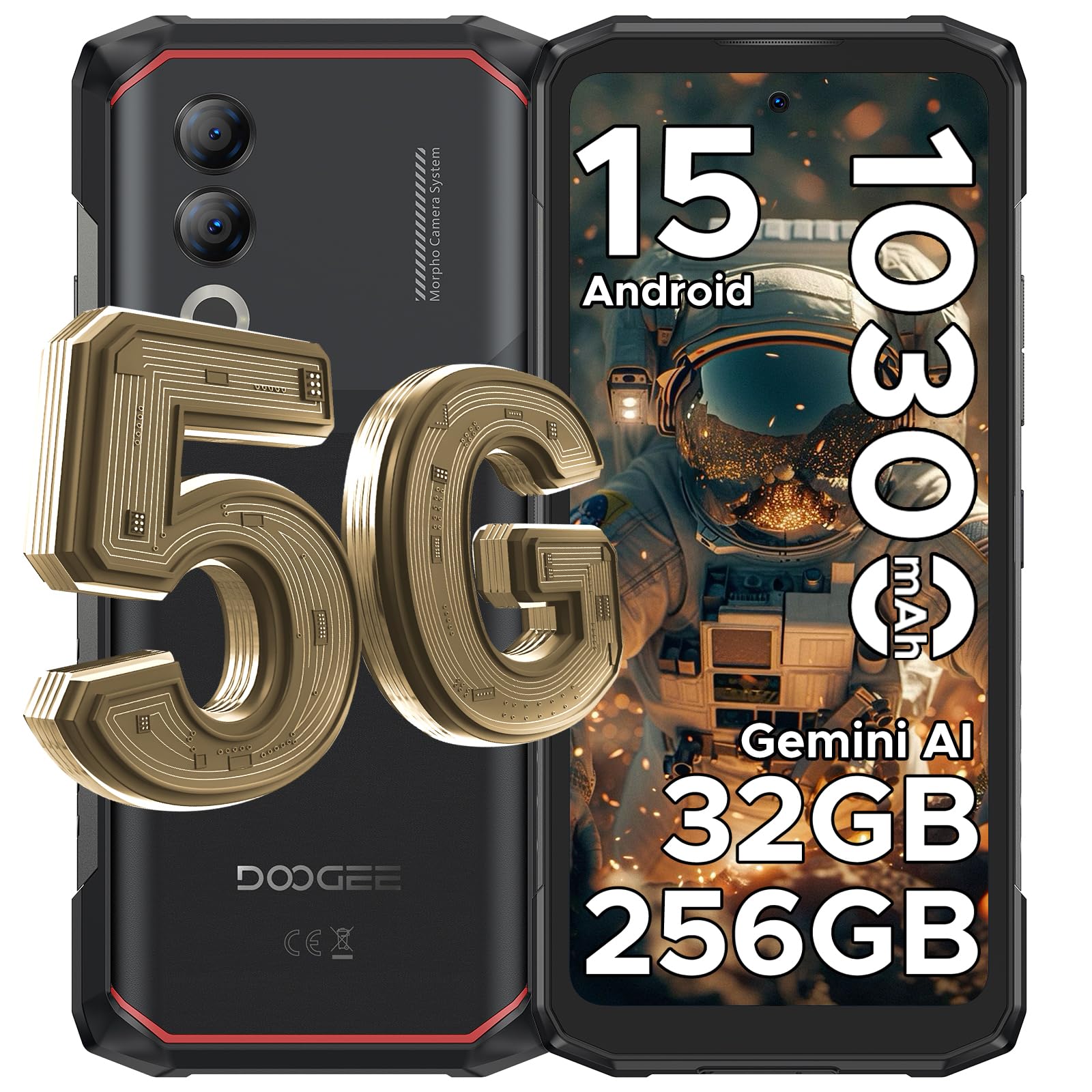 Doogee Blade 20 Turbo (NFC - 6.6'' - 256 Go, 8 Go RAM - 10 300 mAh) Noir