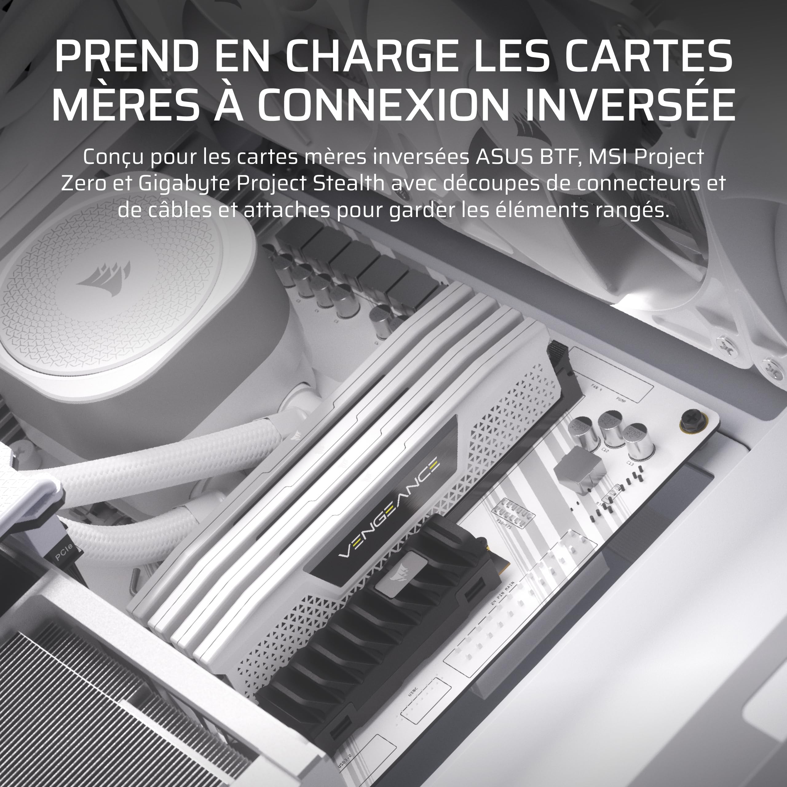 Boîtier ATX semi-tour Corsair Blanc