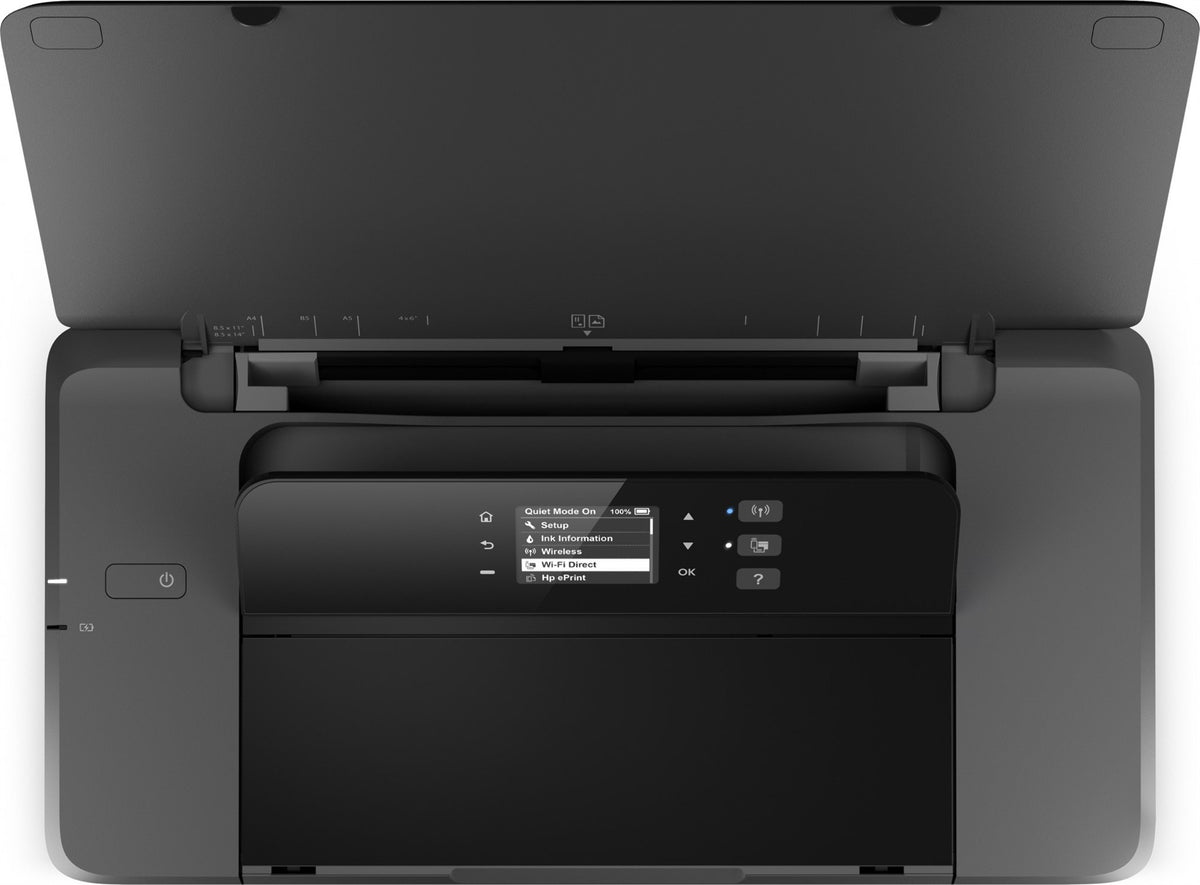 HP Officejet Imprimante portable 200, Imprimer, Impression sur façade par port USB