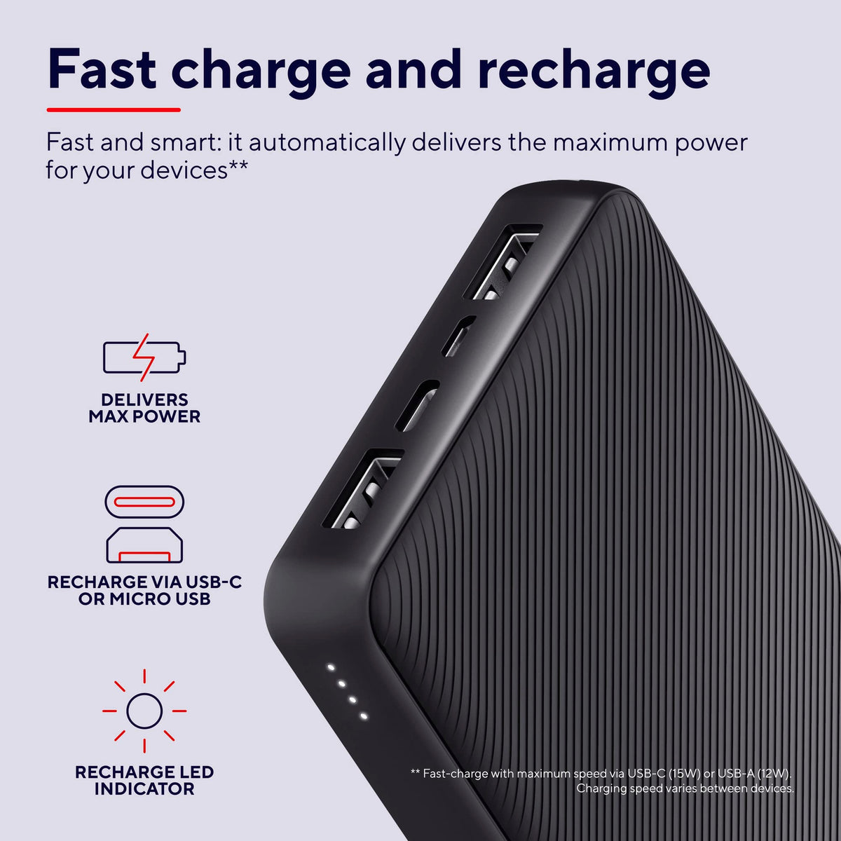 TRUST Powerbank PRIMO 20.000 mAh ECO - Black