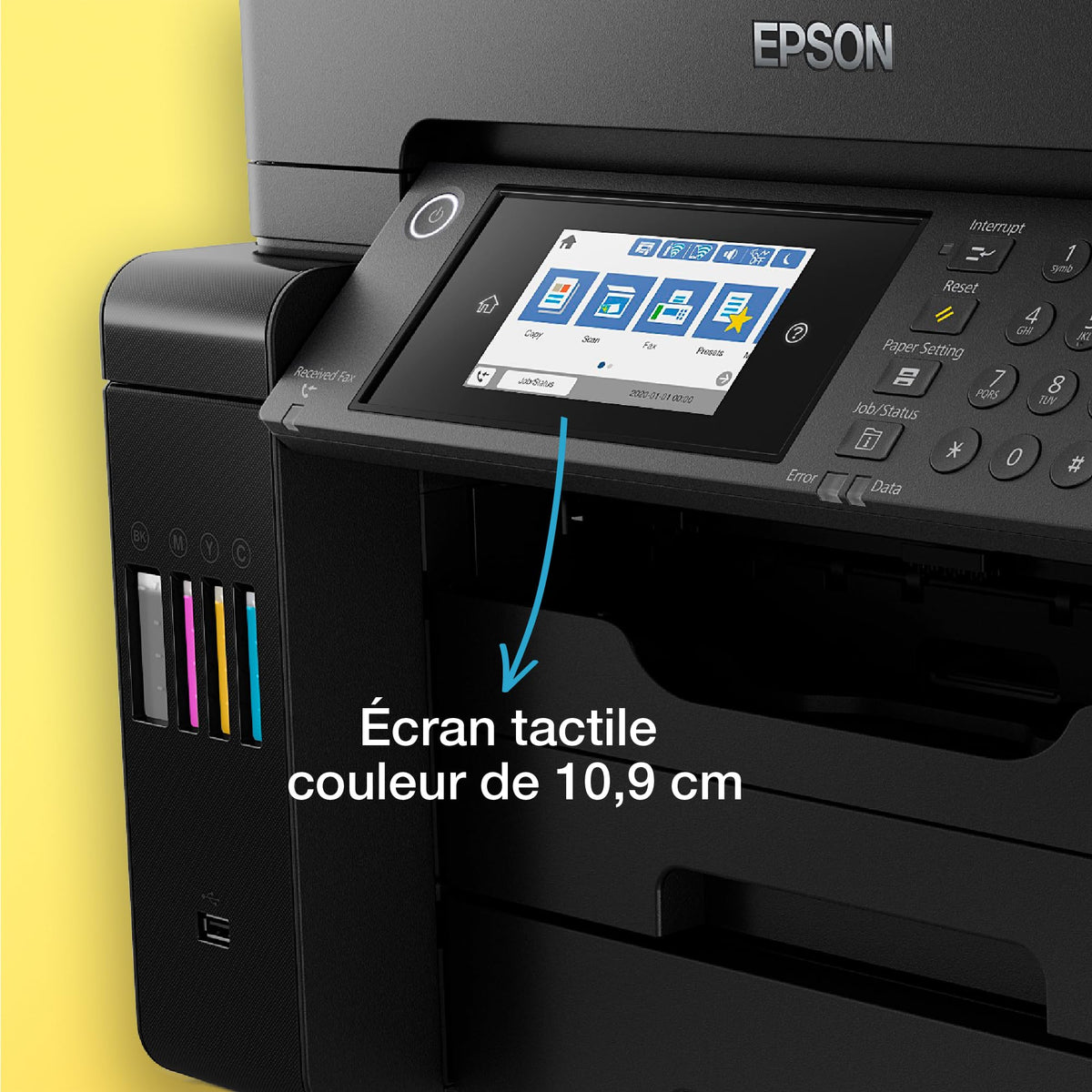 EPSON EcoTank ET-16655 MFP colour inkjet ITS A3 25ppm Print 550sheets USB LAN Wi-Fi Black