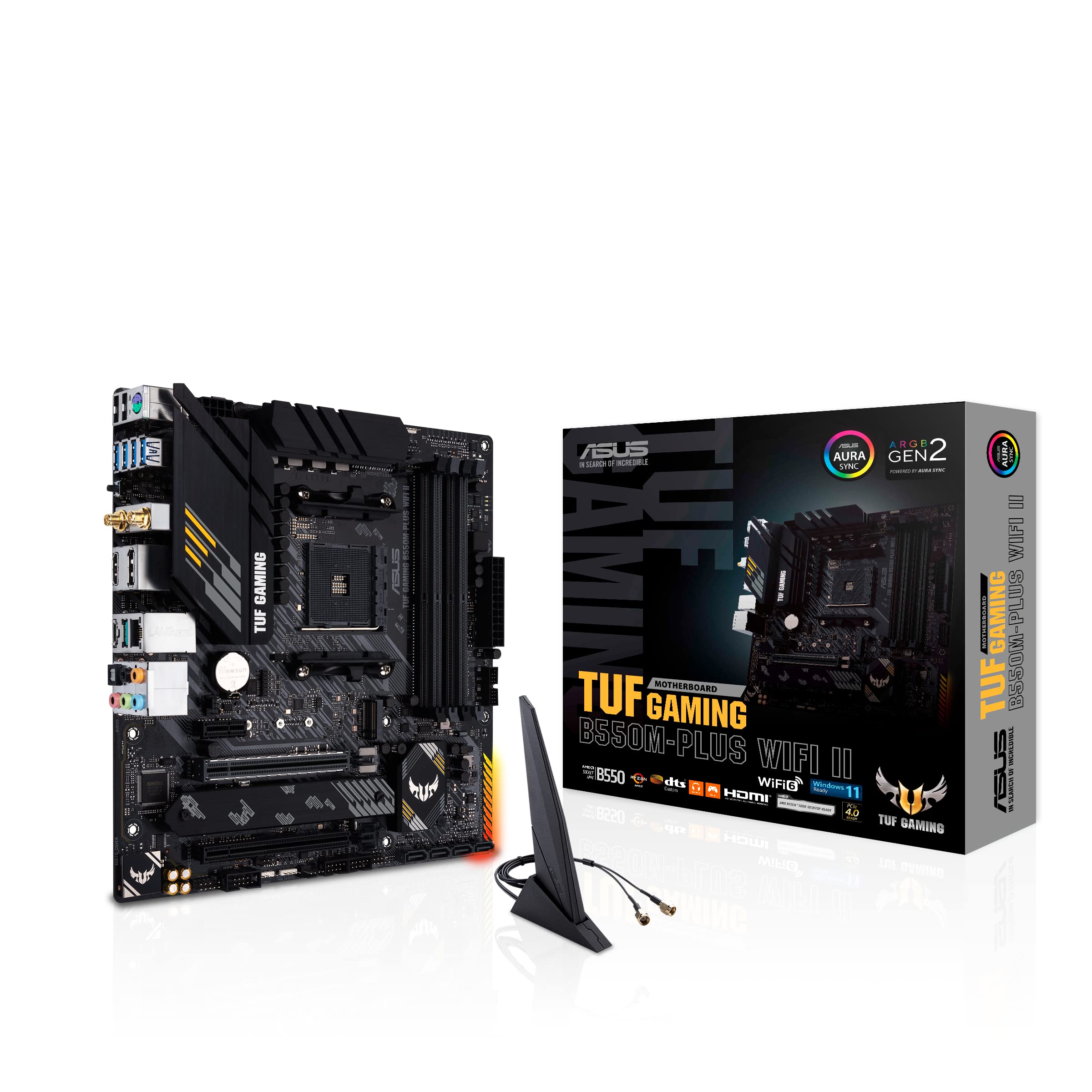 ASUS TUF GAMING B550M-PLUS WIFI II AM4 Socket 4x4DDR 1xHDMI 1xDP 2xM.2
