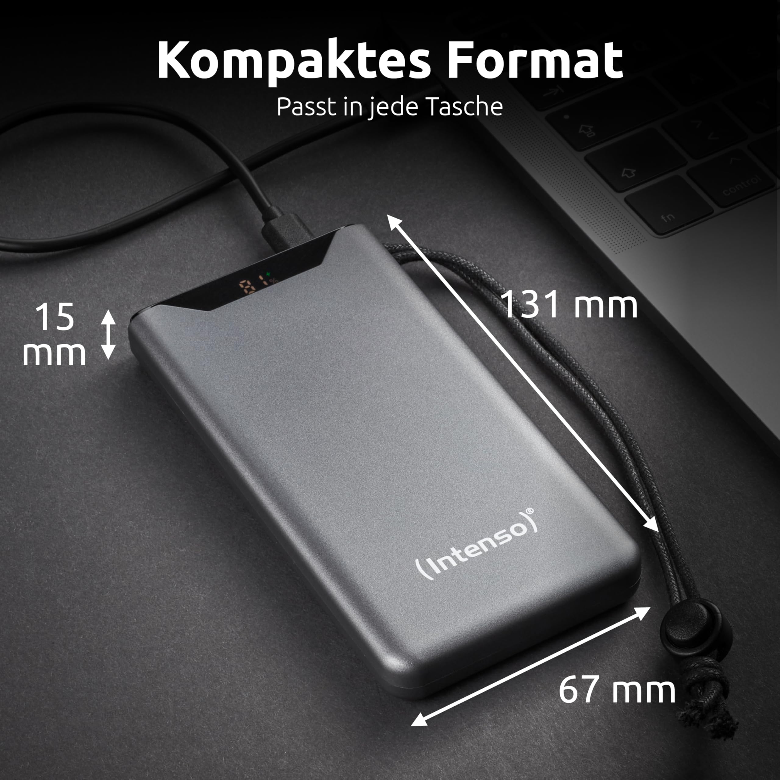 INTENSO Powerbank F10000, Power Delivery et Quick Charge, gr
