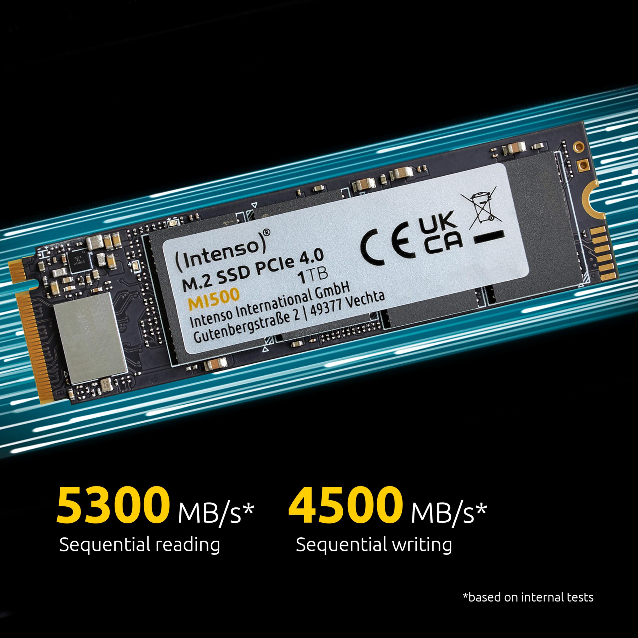 INTENSO MI500 - Disque M.2 - 1 To - NVMe Gen4