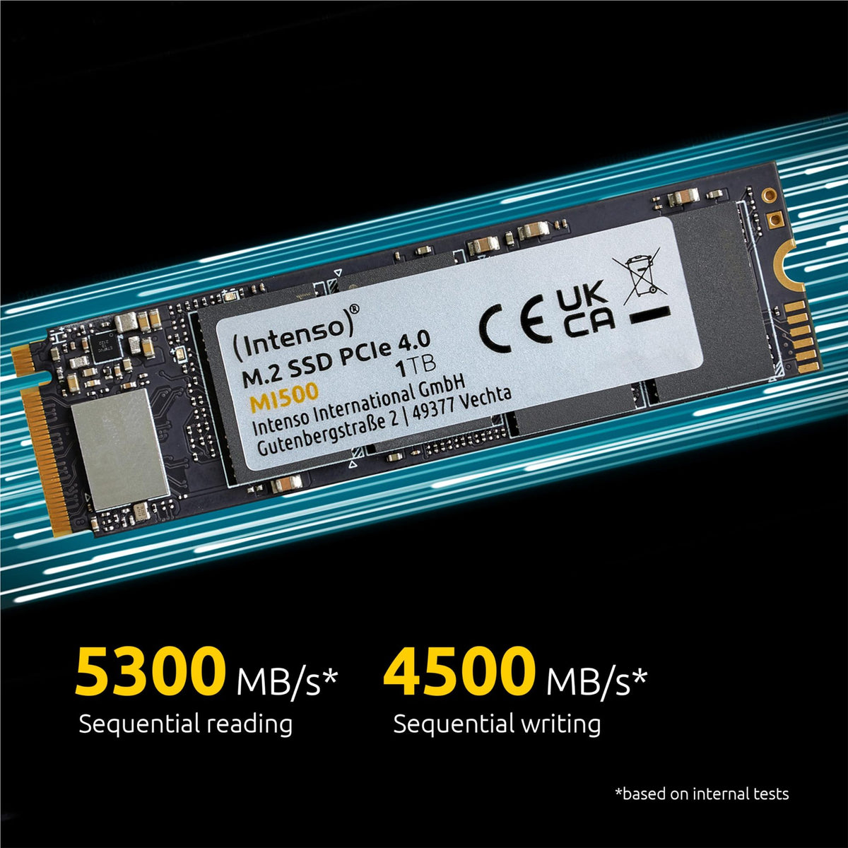 INTENSO MI500 - Disque M.2 - 1 To - NVMe Gen4
