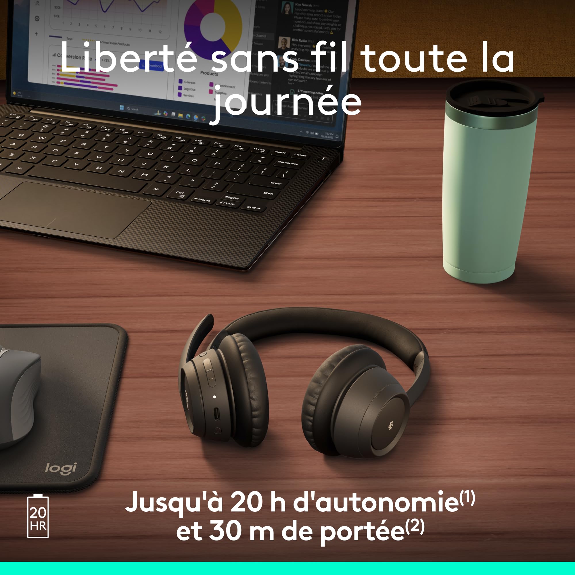 LOGITECH Headset - Zone 305 - Midnight Black - 2.4GHZ/BT - PLUGC - EMEA28-935 - BT DIRECT