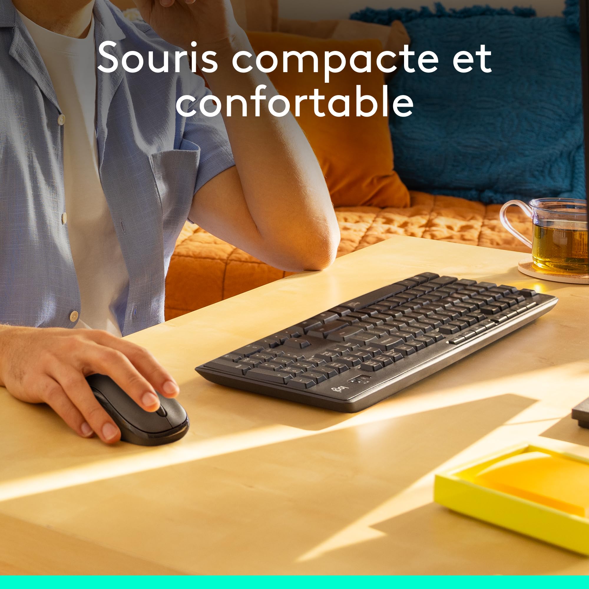 LOGITECH MK295 Silent Wireless Combo - GRAPHITE - FRA - CENTRAL