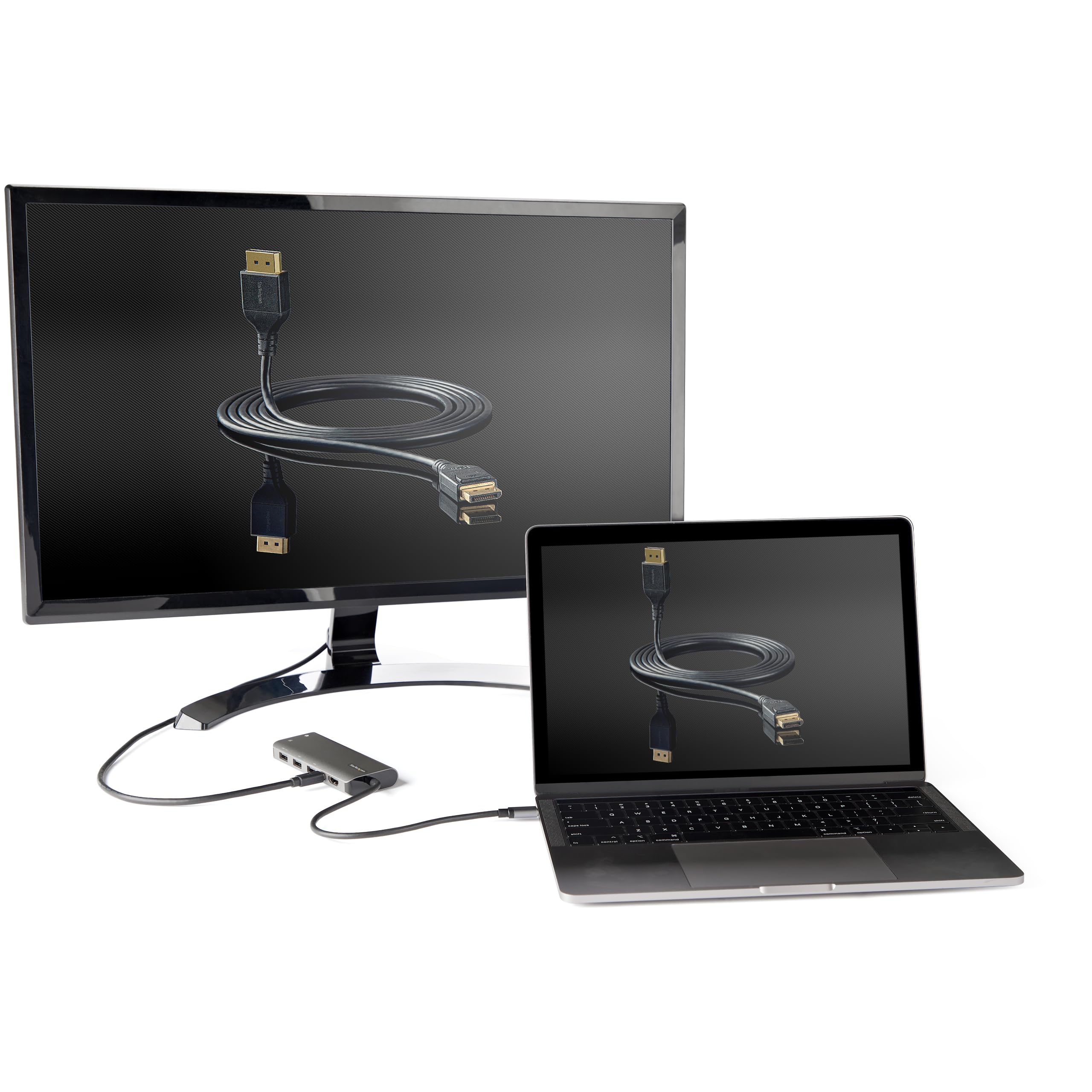 USB C Multiport Adapter HDMI/mDP 4K 60Hz